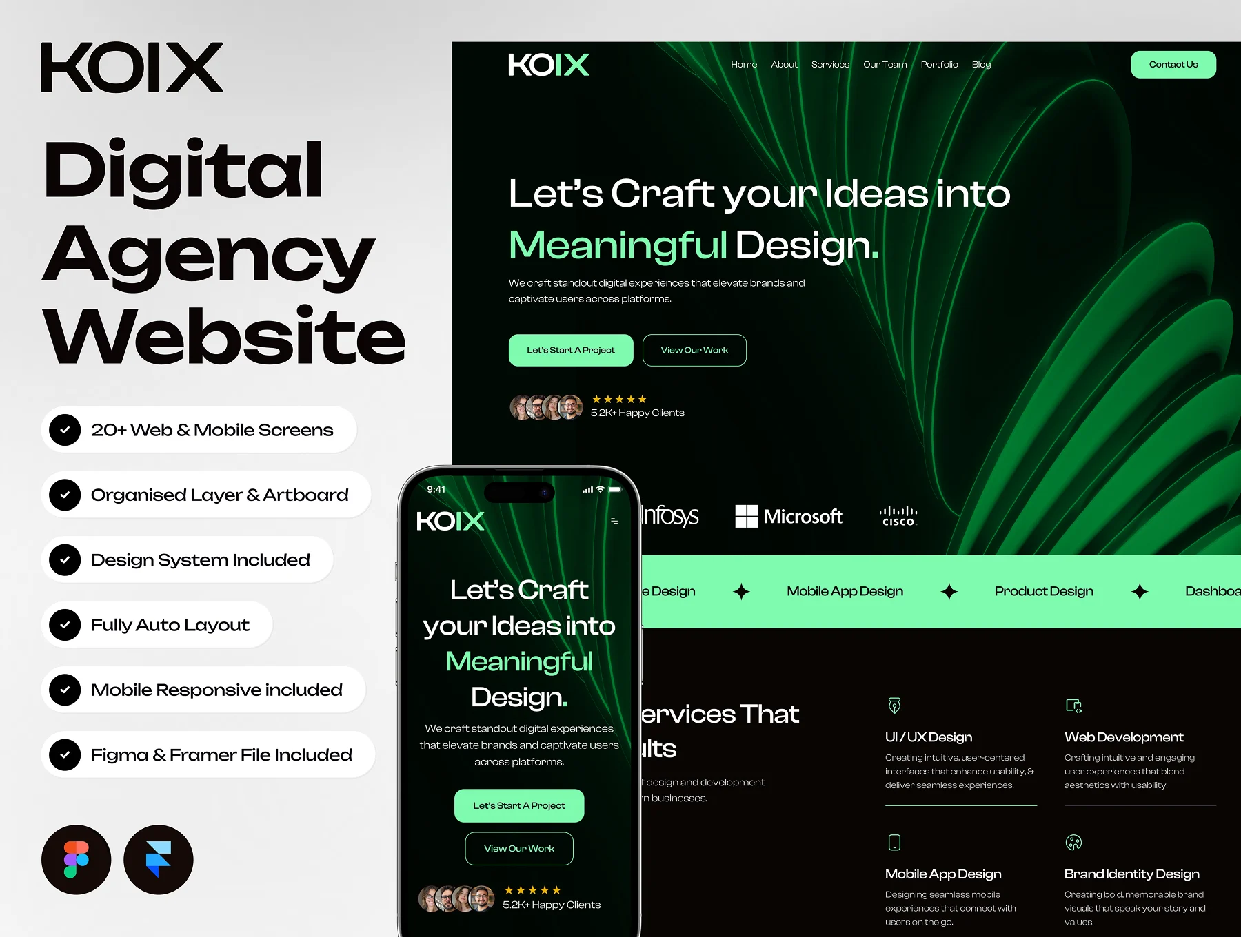 Kolx - Digital Agency Website Framer Template
