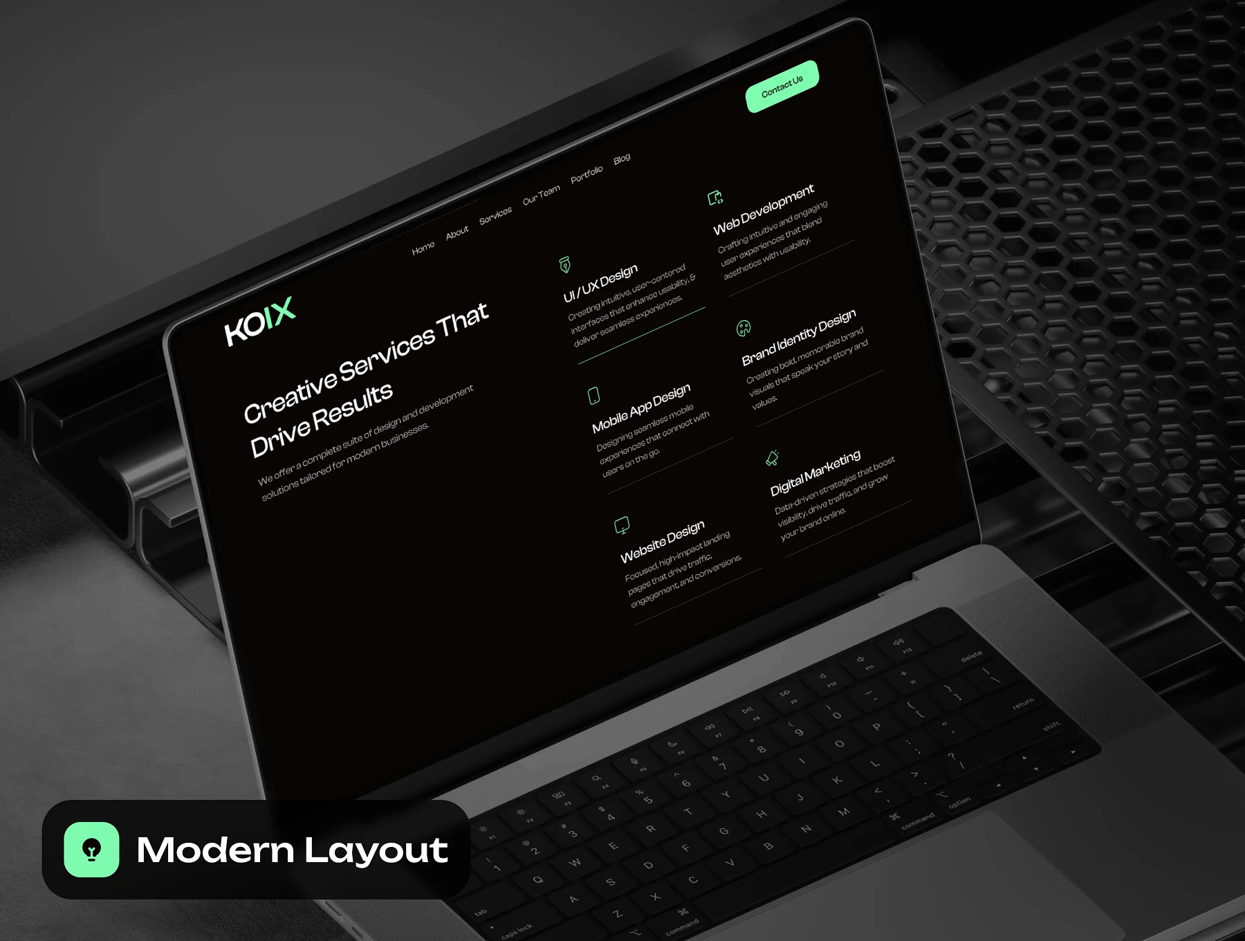 Kolx - Digital Agency Website Framer Template 5