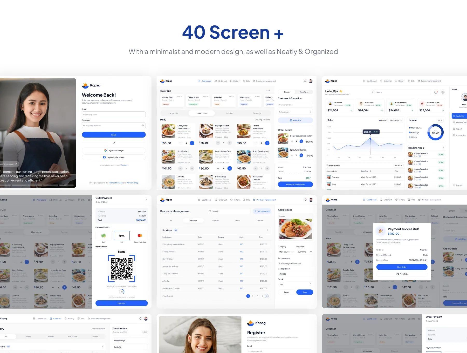 Kopag - POS (Point Of Sale) Dashboard UI Kit 6