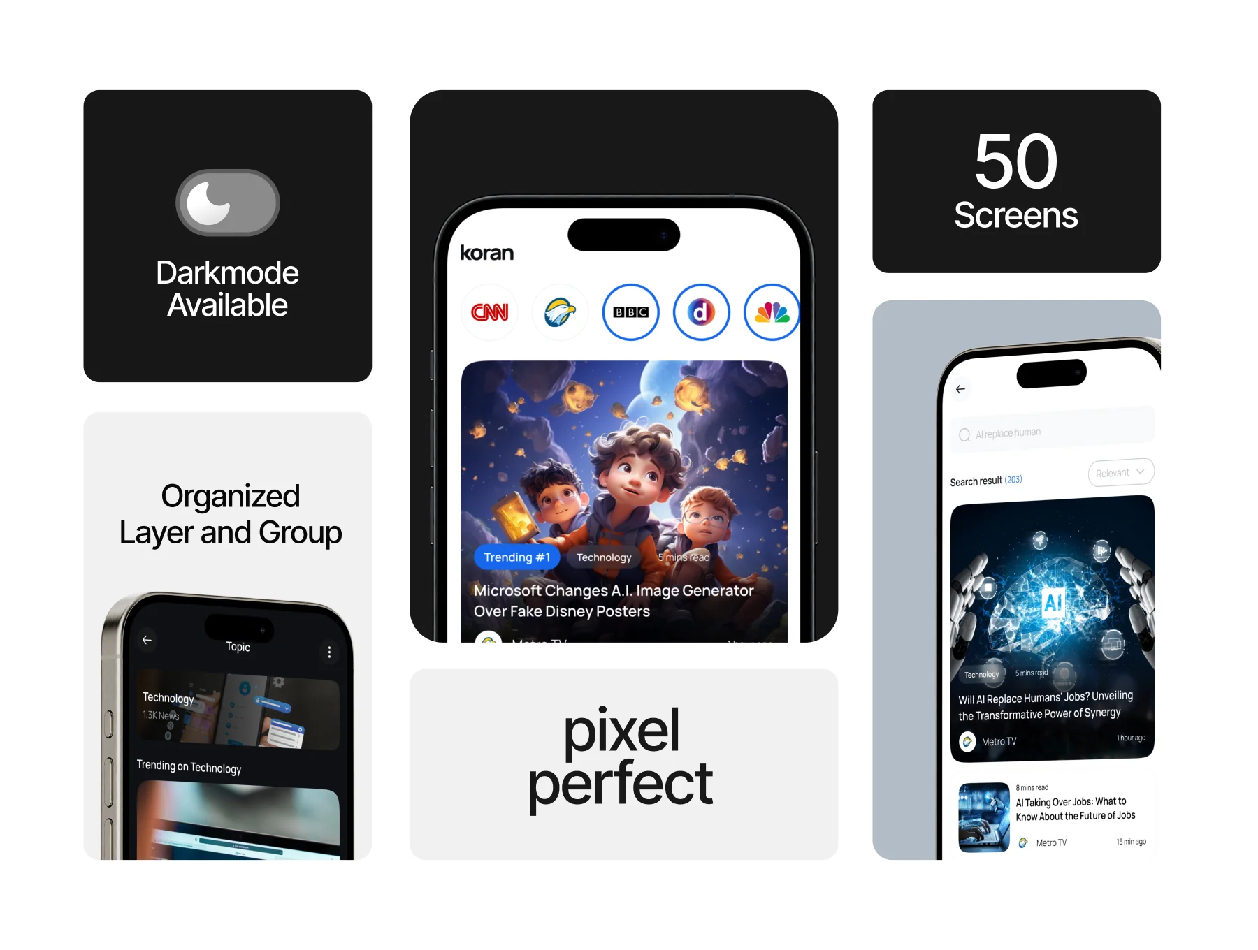 Koran - News Apps Mobile UI KIT 2