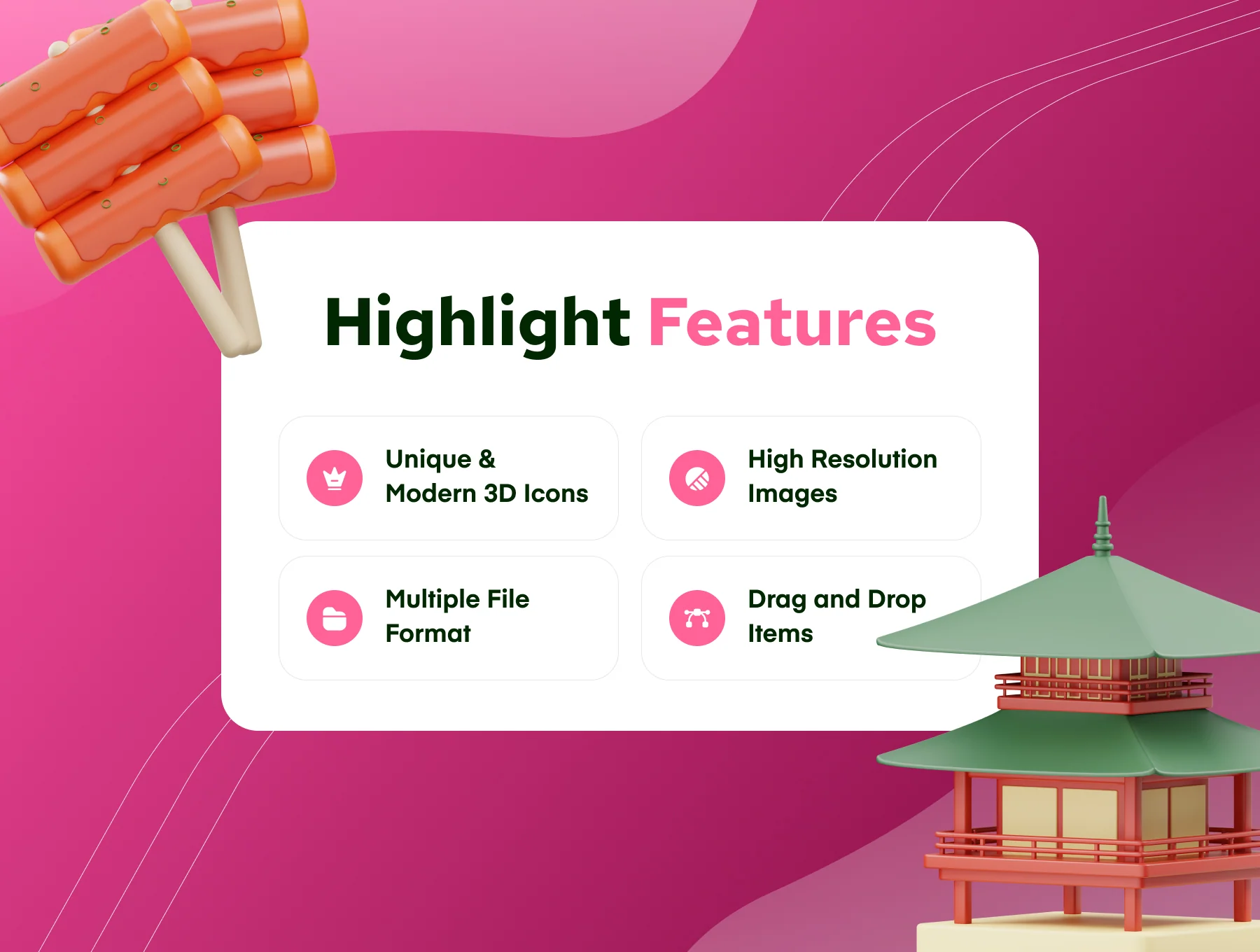 Korean Culture 3D Icon 2