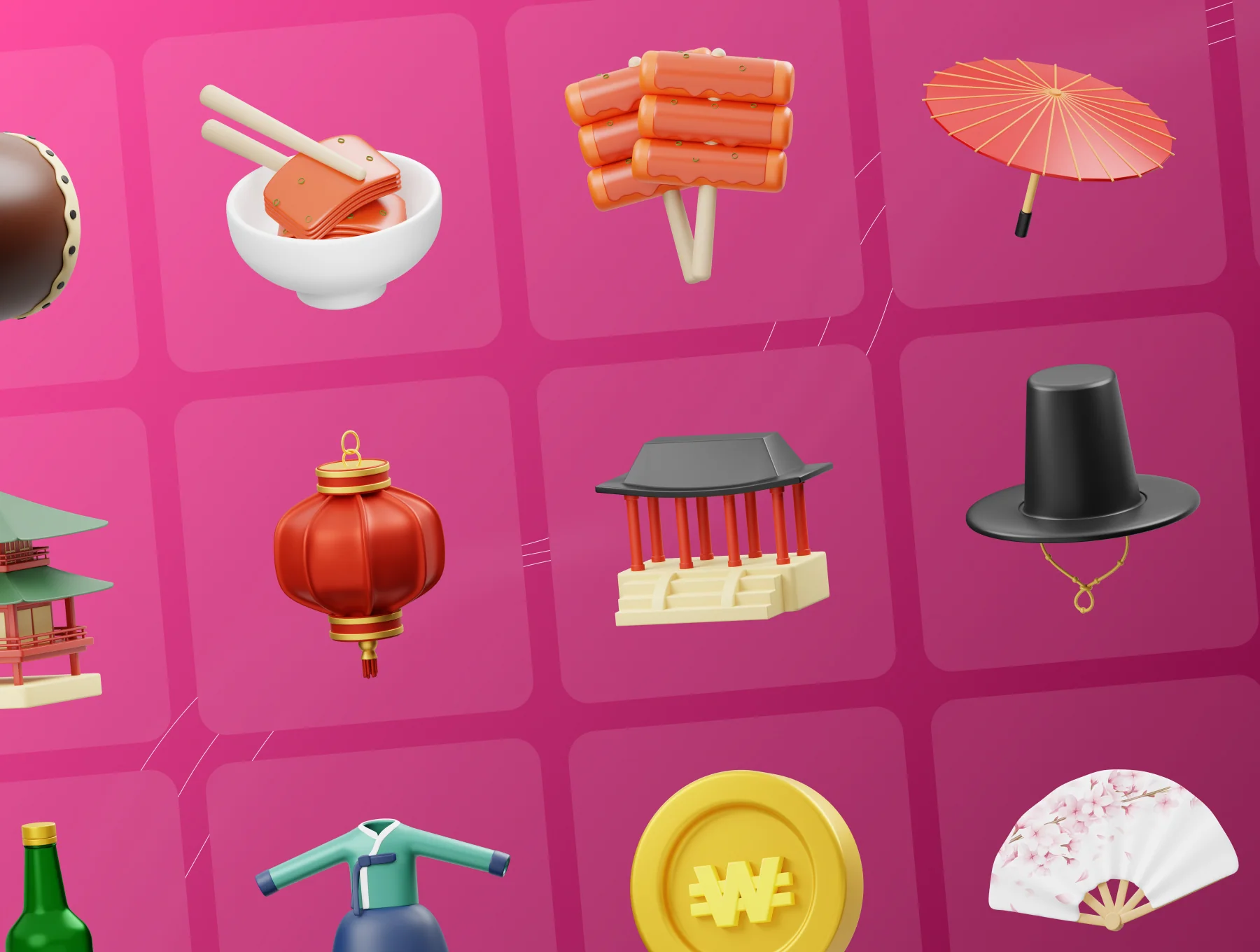 Korean Culture 3D Icon 5