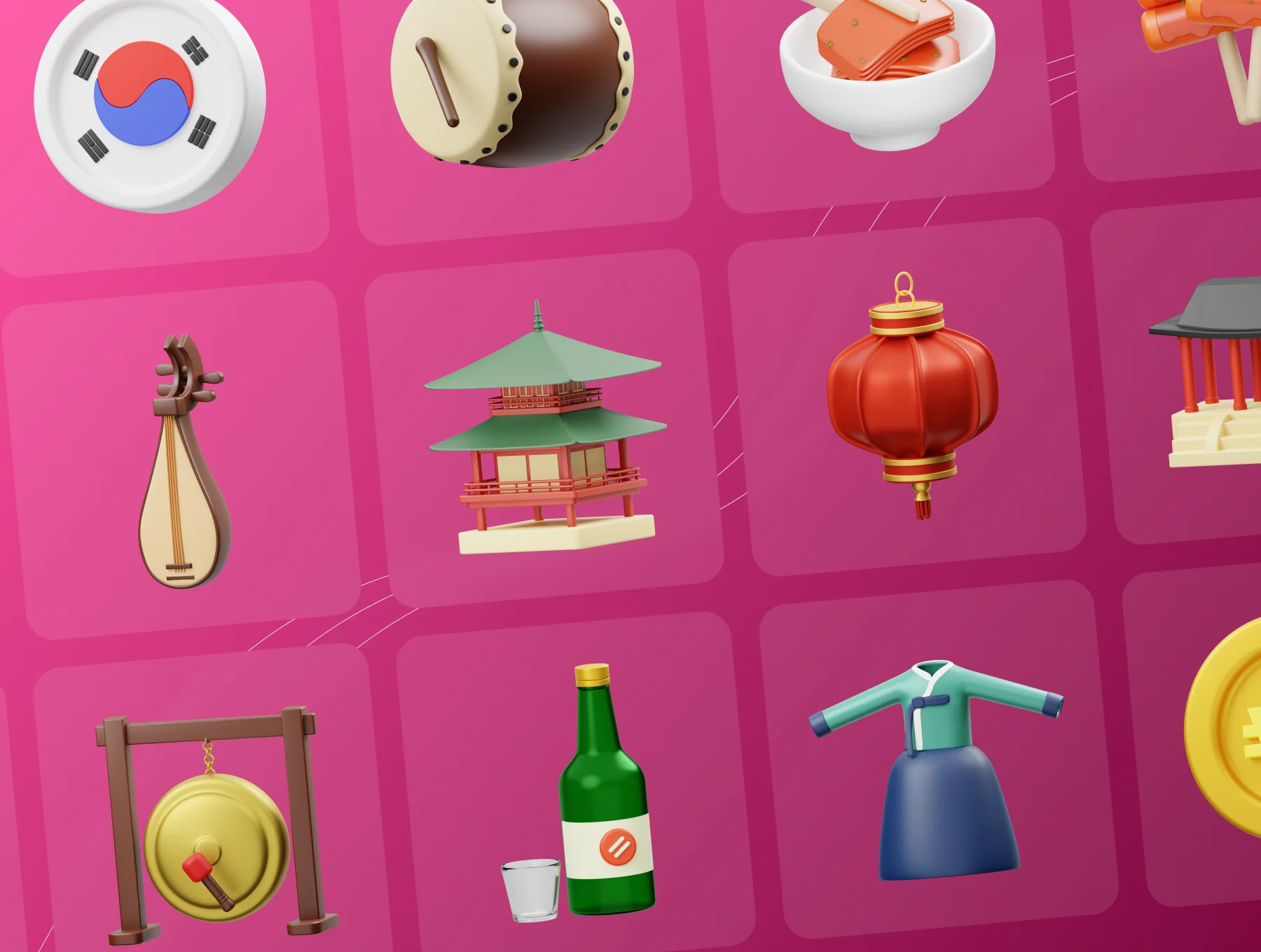 Korean Culture 3D Icon 6