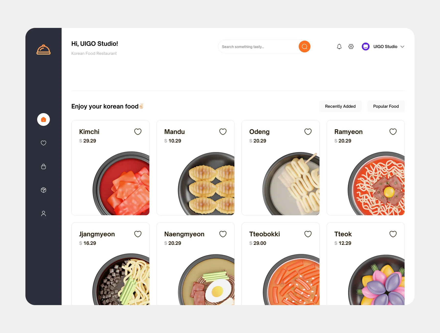 Korean Food 3D Icon 3