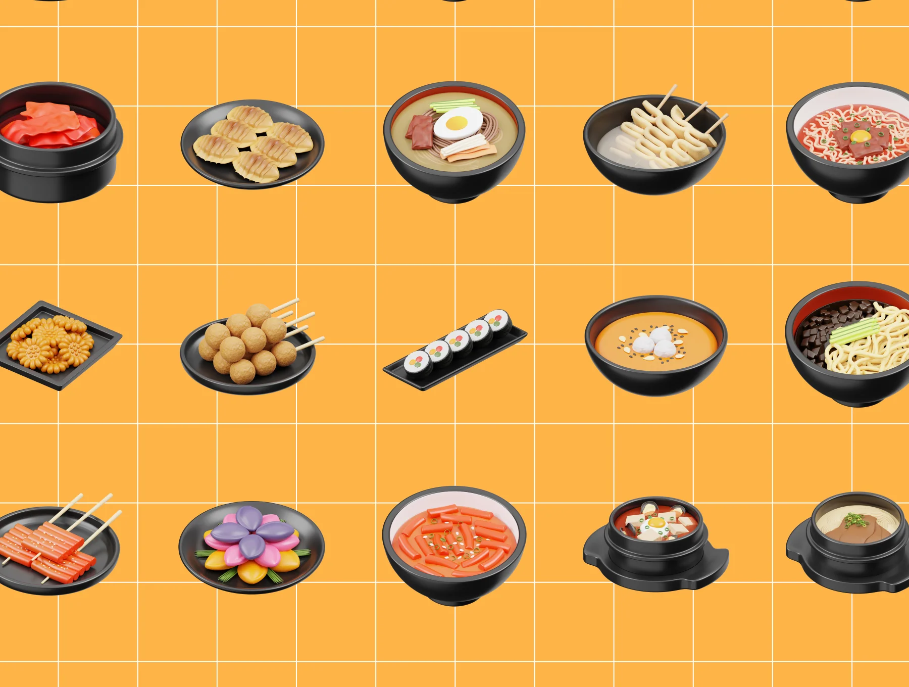 Korean Food 3D Icon 5