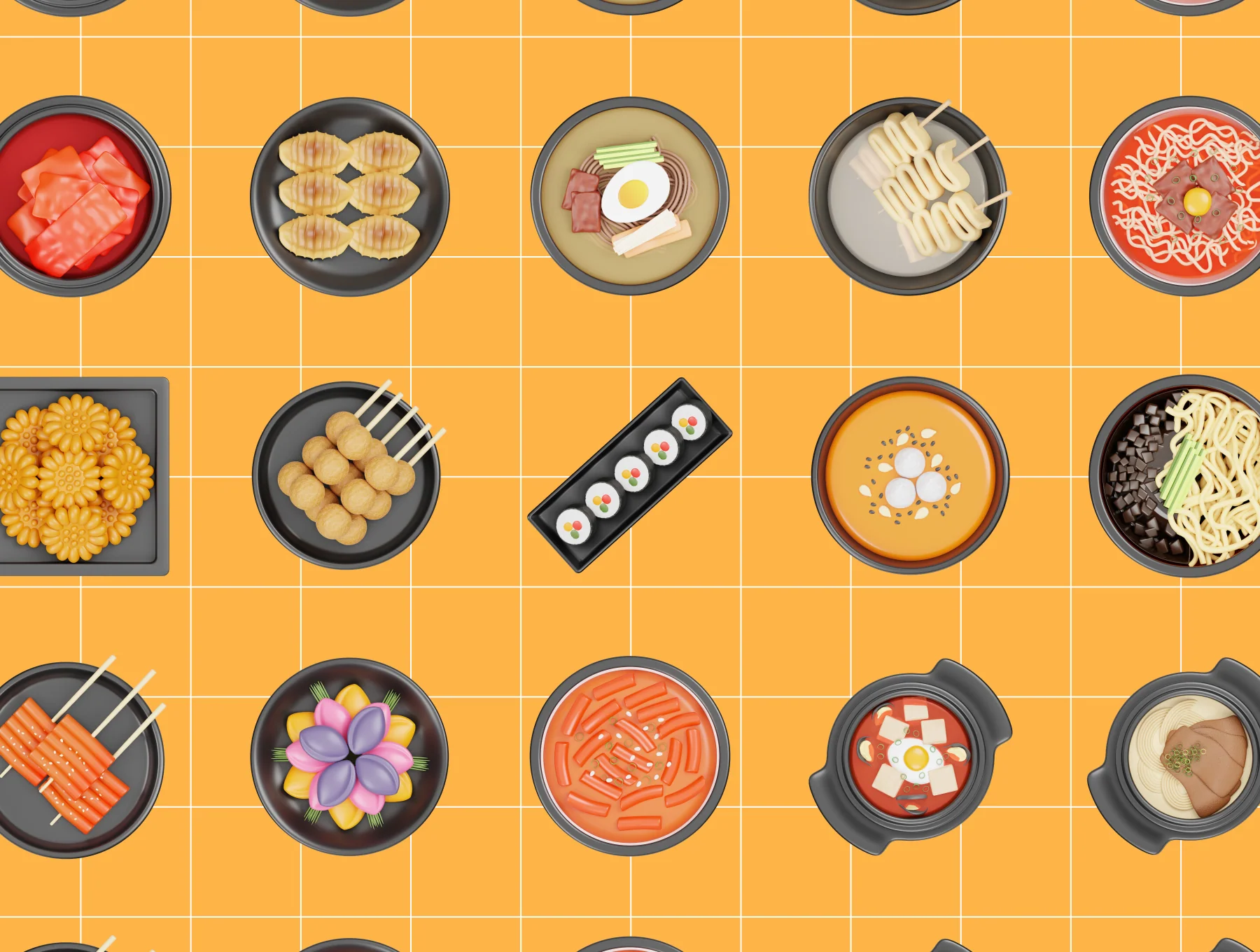 Korean Food 3D Icon 6