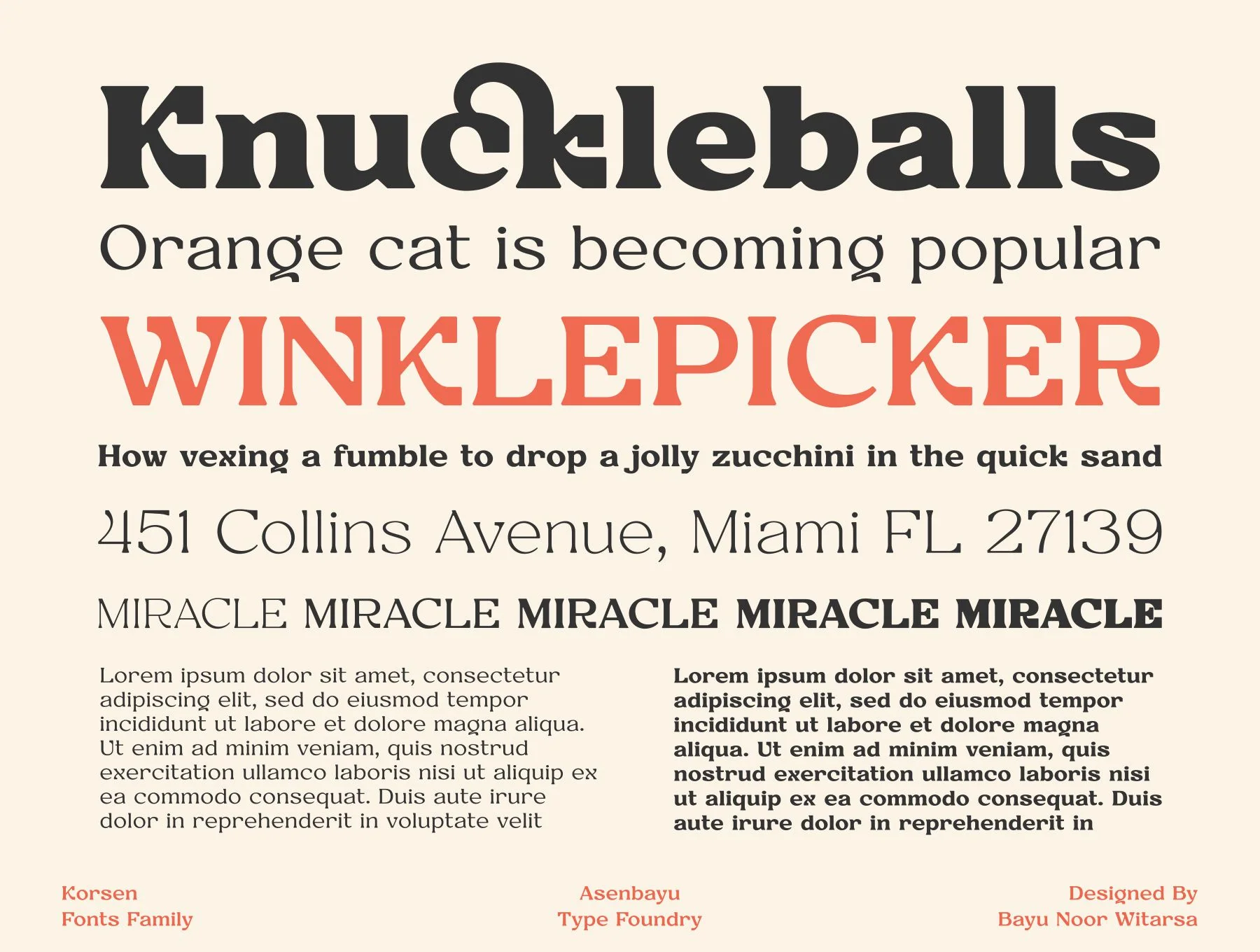 Korsen Fonts Family 9