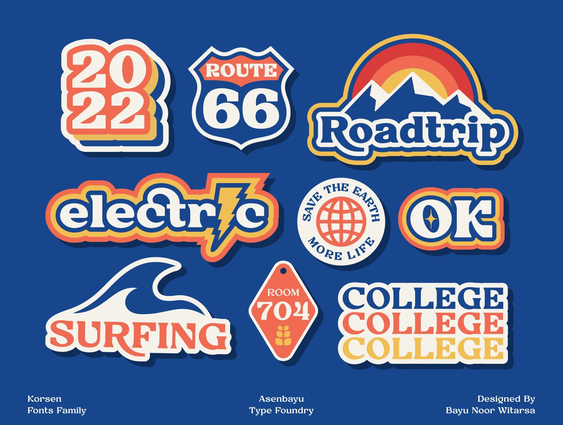Korsen Fonts Family 4