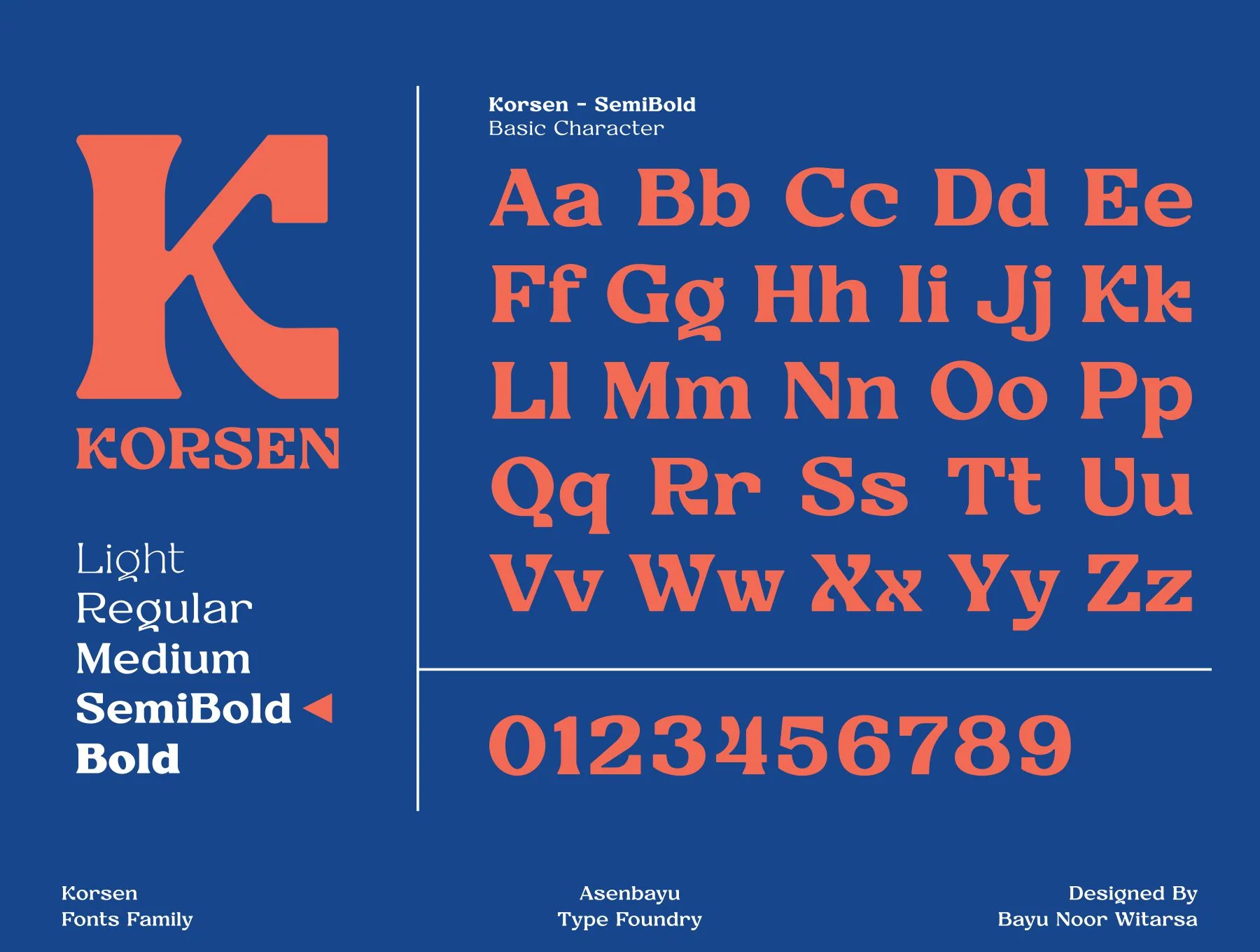 Korsen Fonts Family 7