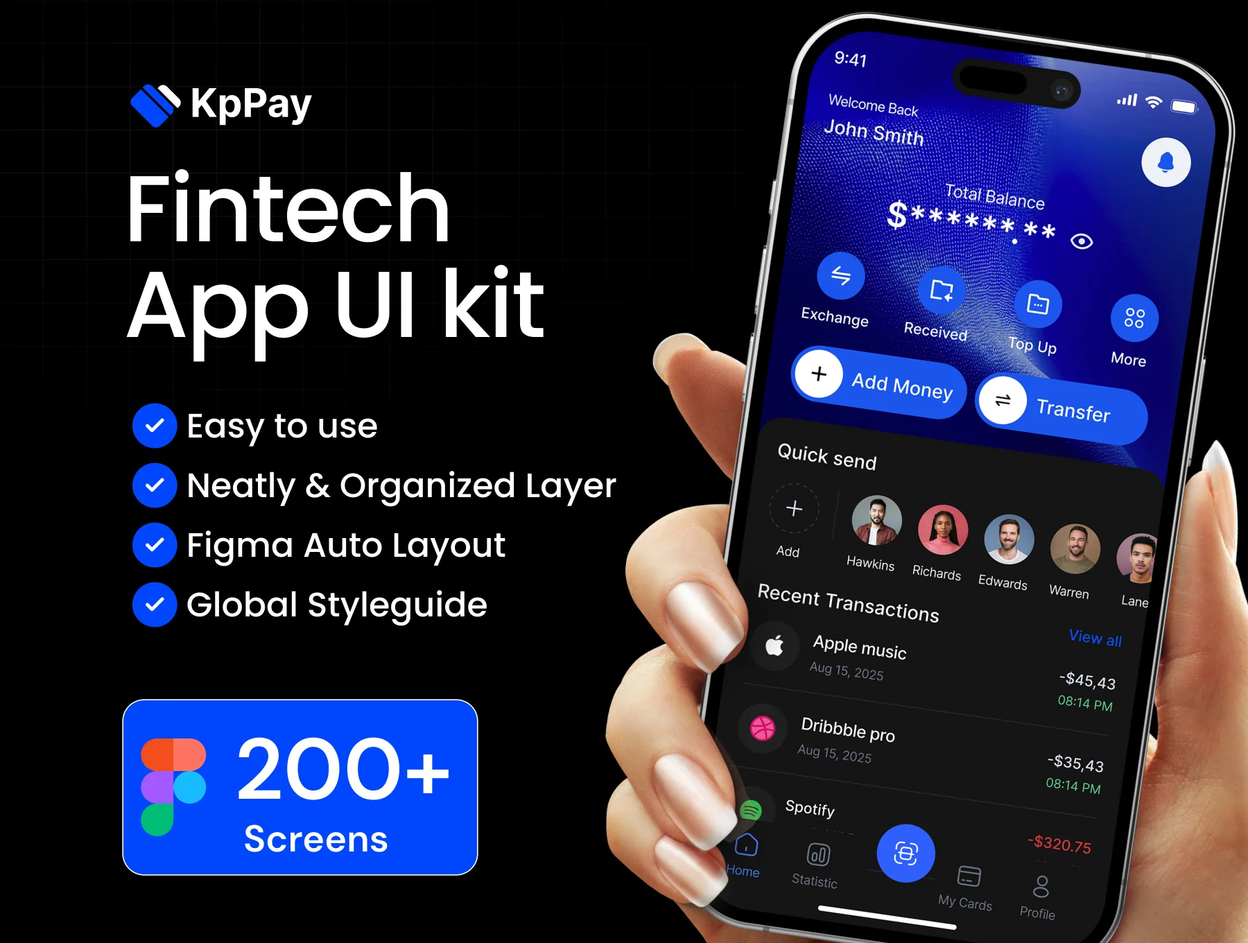 KpPay Fintech Mobile App UI kit