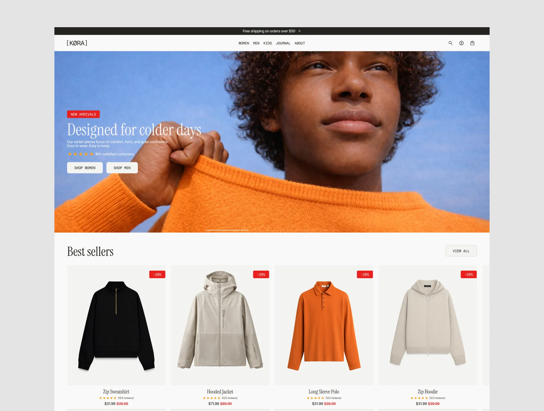 KØRA Shopify Store E-Commerce Template 3