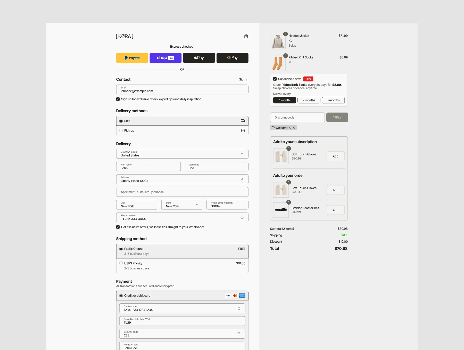 KØRA Shopify Store E-Commerce Template 8