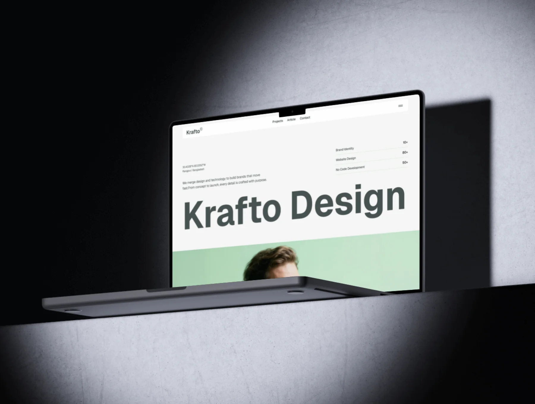 Krafto - Bold Modern  Portfolio & Agency Website Template 6