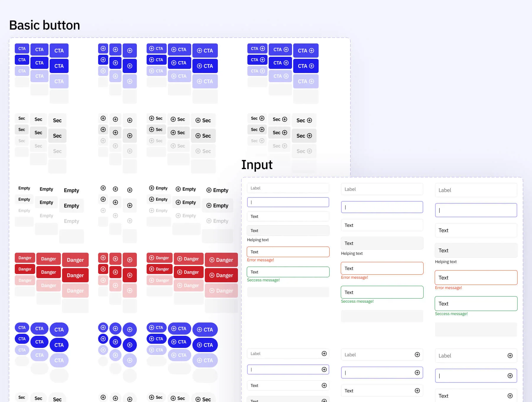 Krapka UI System [v2.0] – Figma UI components library + ready-made UI blocks. Variables included. 8