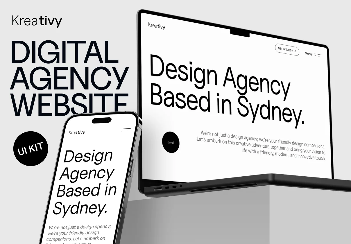 Kreativy - Digital Website Agency UI Kit
