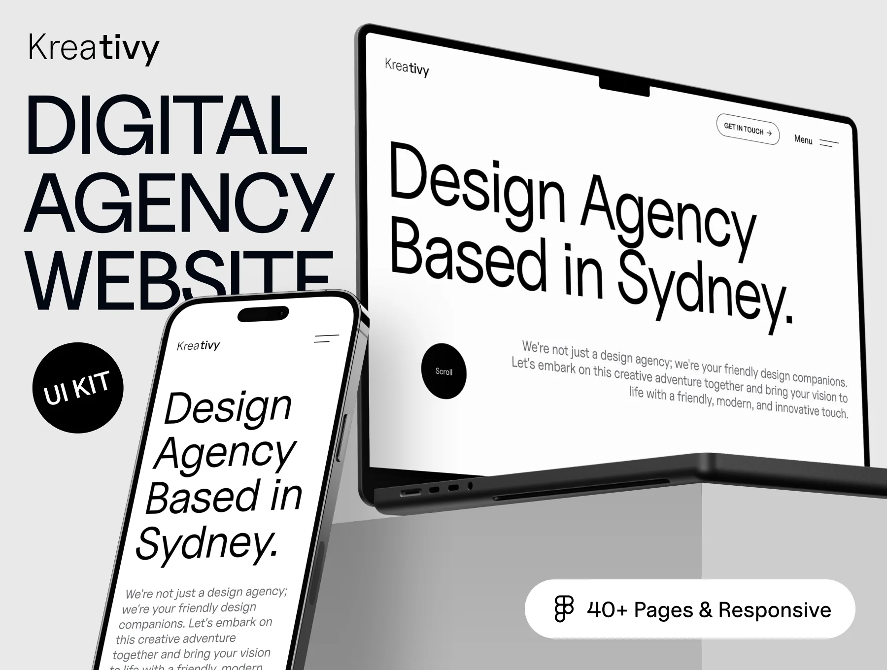 Kreativy - Digital Website Agency UI Kit