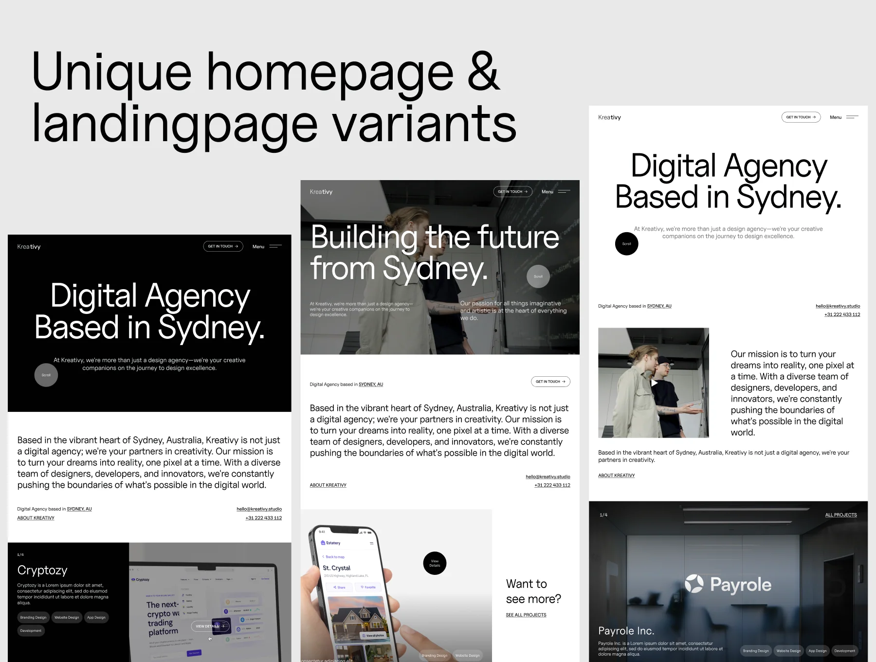 Kreativy - Digital Website Agency UI Kit 4