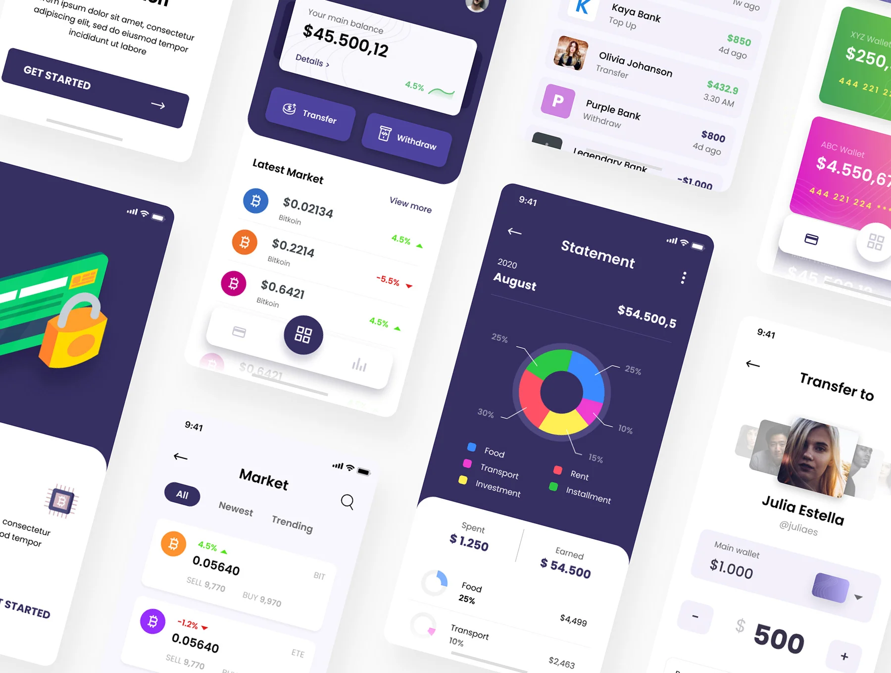 Kripton - Crypto Wallet iOS App Design Figma & PSD Template 8