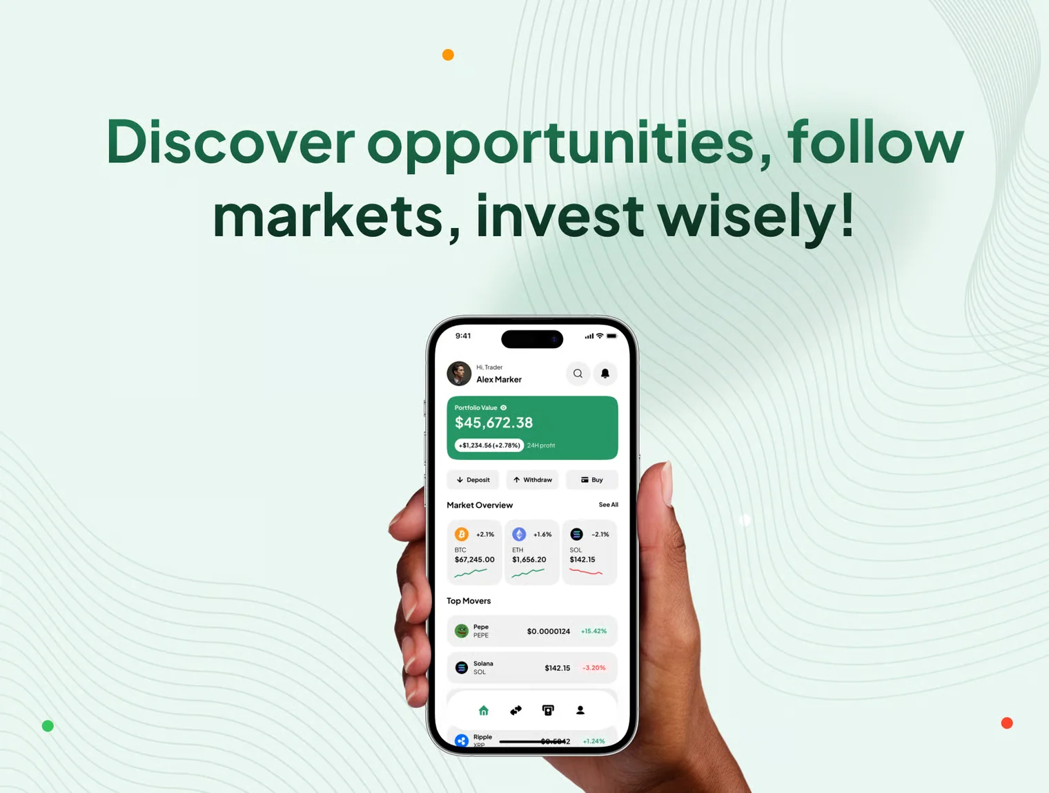 Kripva – Crypto Wallet & Trading App UI Kit 6