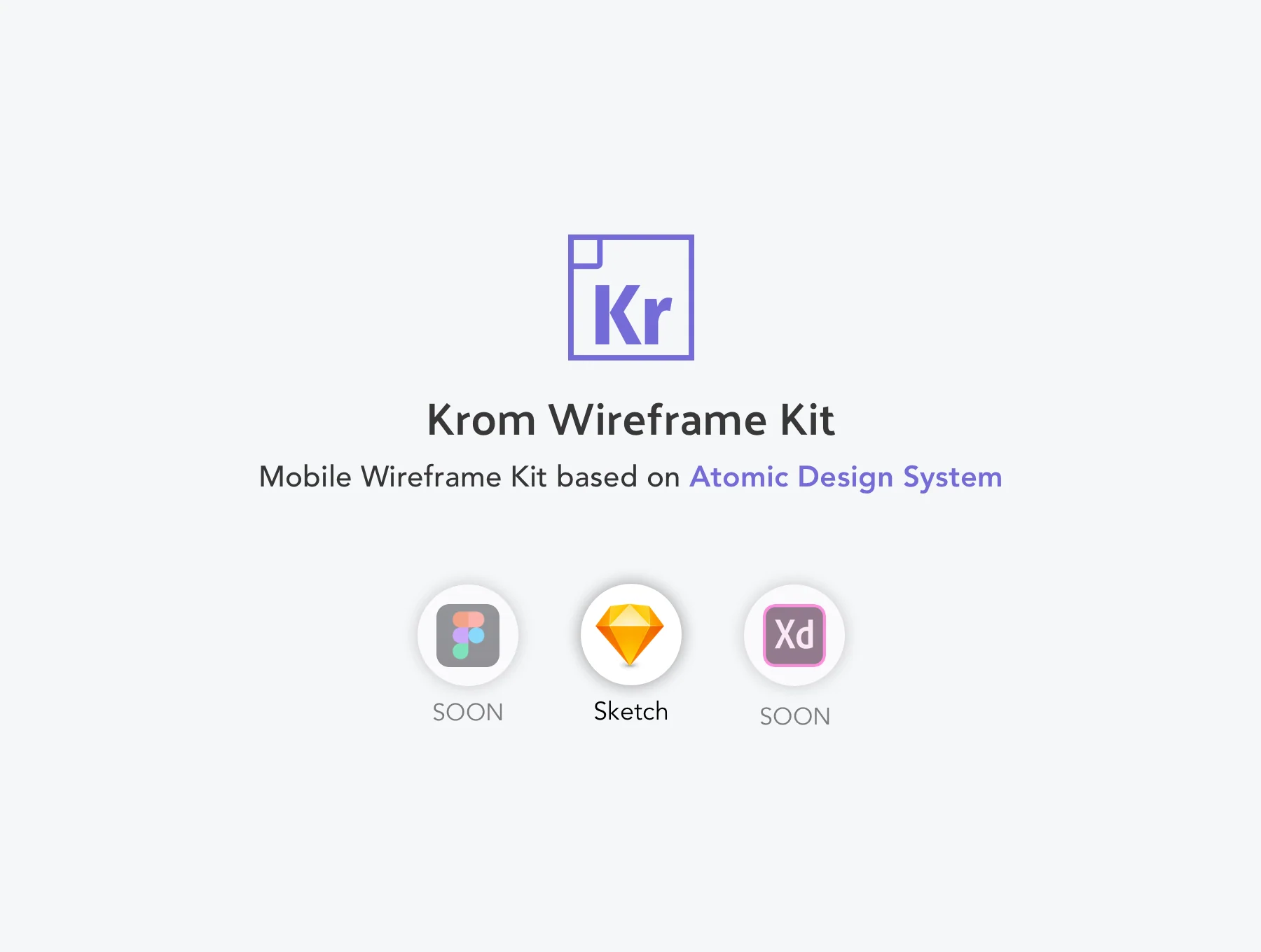 Krom Mobile Wireframe Kit