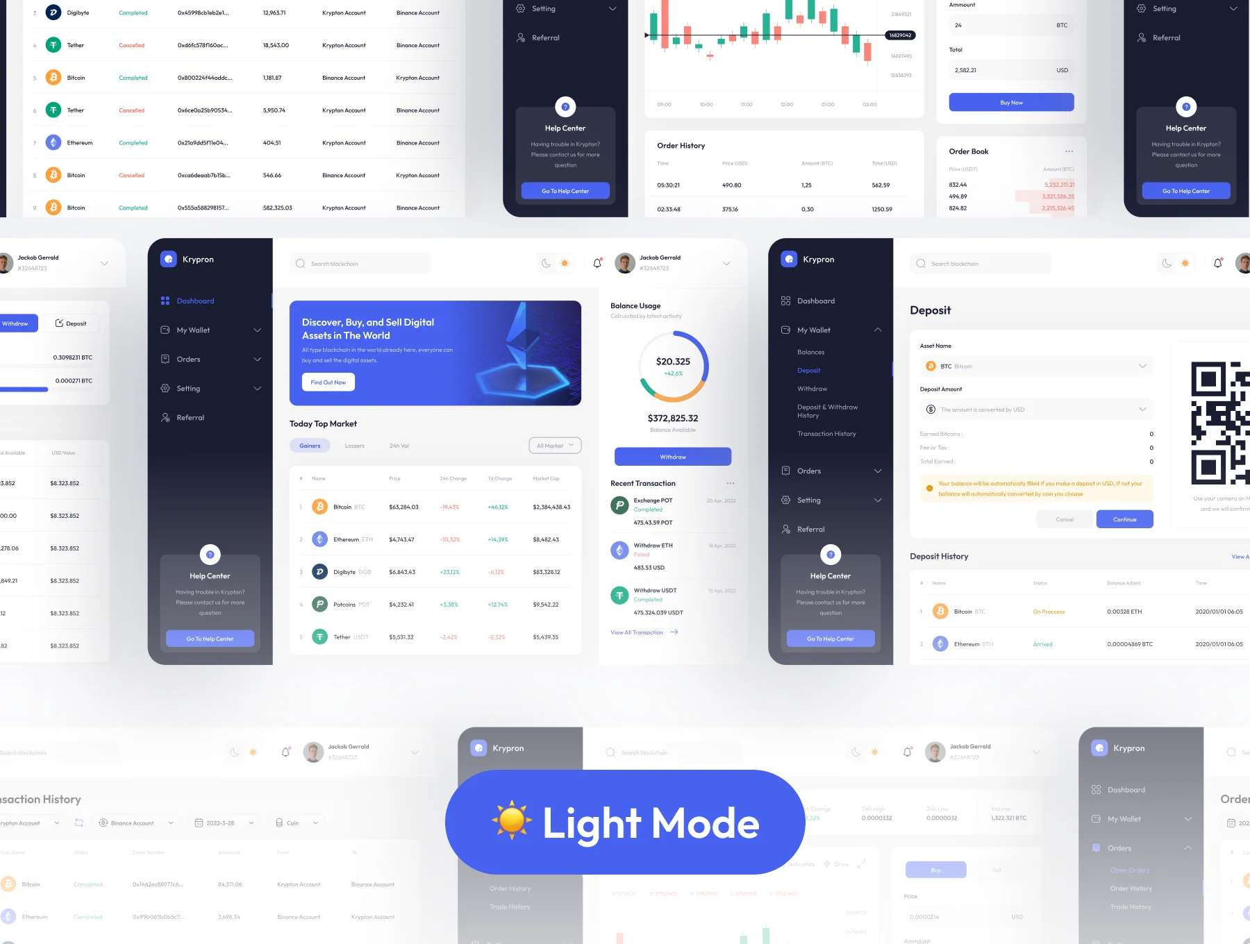 Krypron - Crypto Currency Dashboard 5