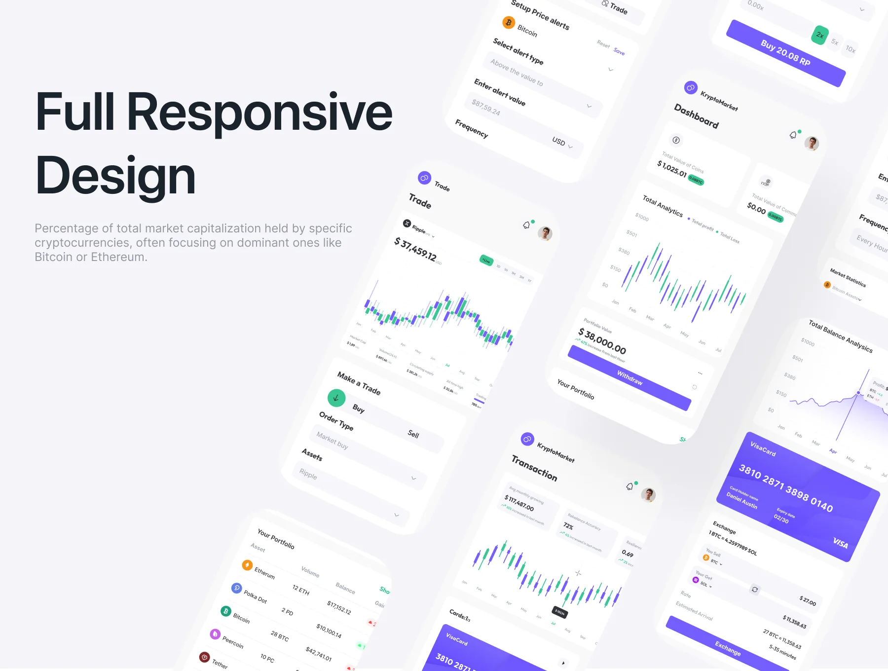 KryptoMarket - Crypto Trading Market Dashboard 3
