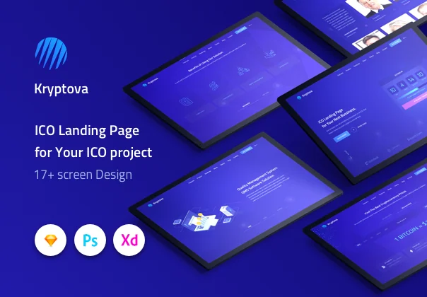 Kryptova ICO Landing Page