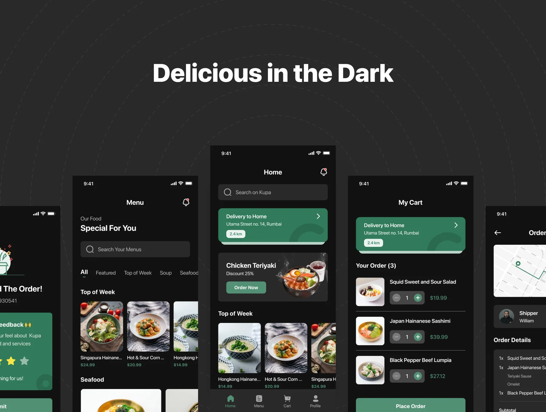 Kupa - Food Delivery App UI Kit 4