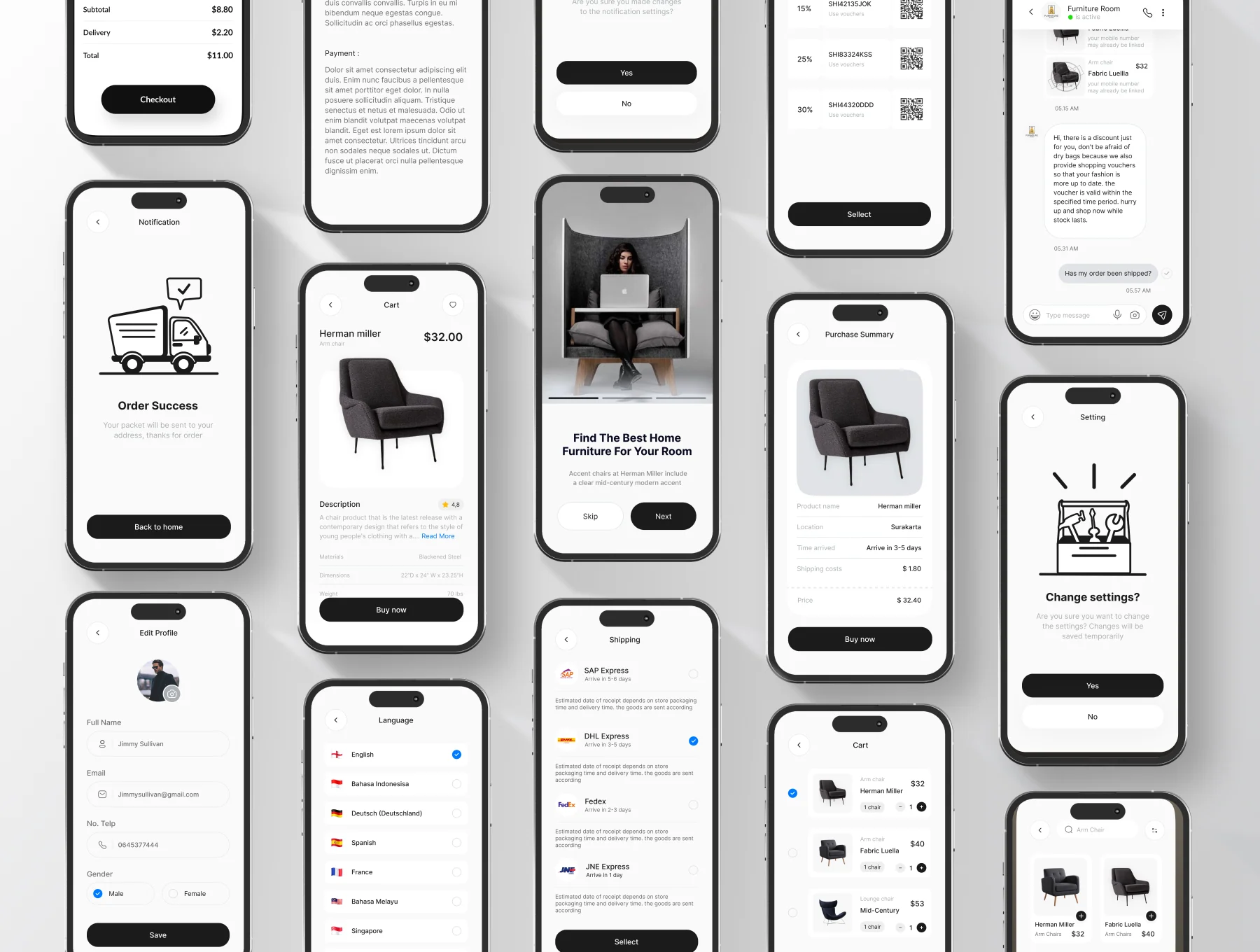 Kursiku - Furniture Ui kit Mobile 3