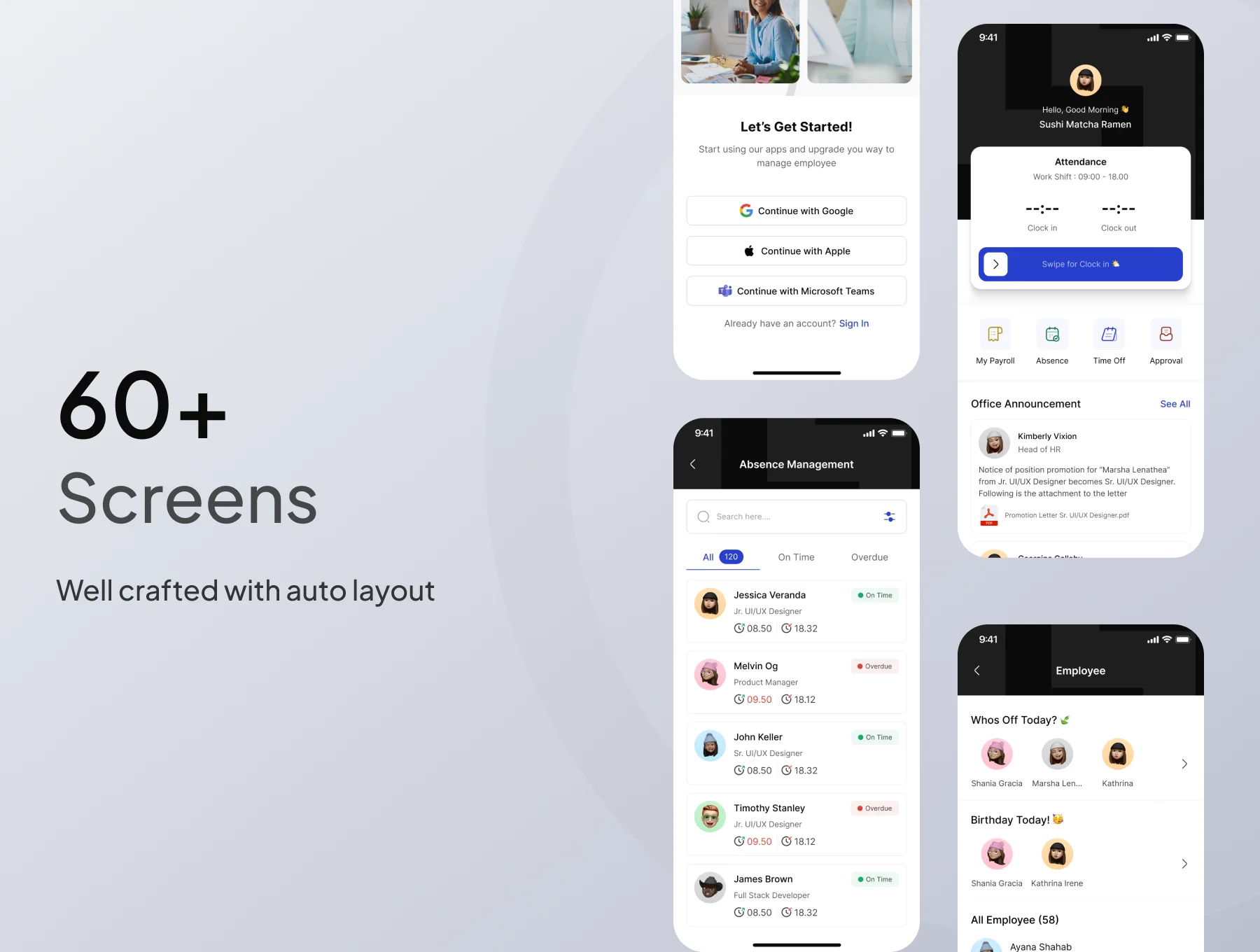 KuyDos! HR Management App UI Kit 2