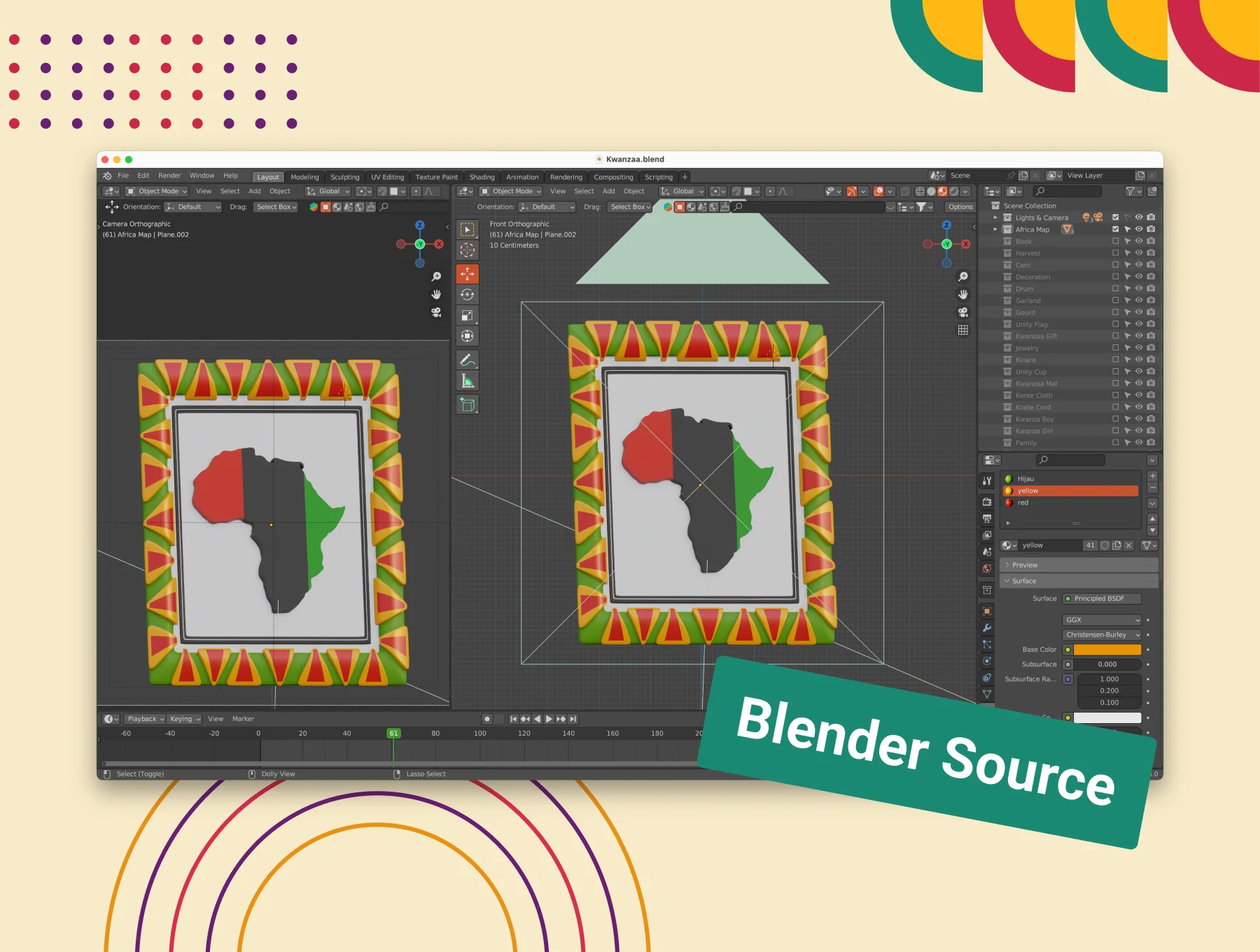 Kwanzaa 3D Icon Set 3
