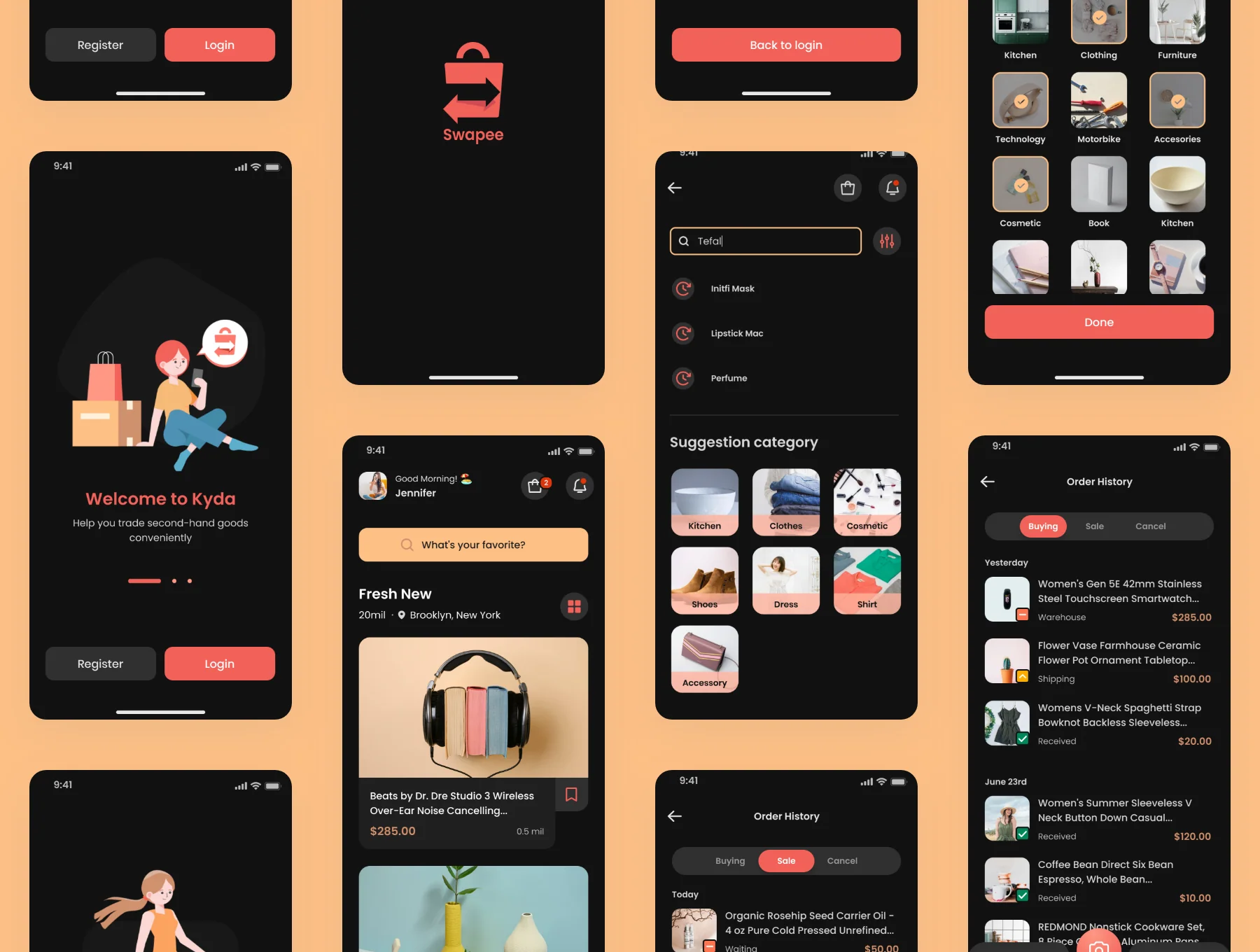Kyda - Local Swap Deal UI Kit 7