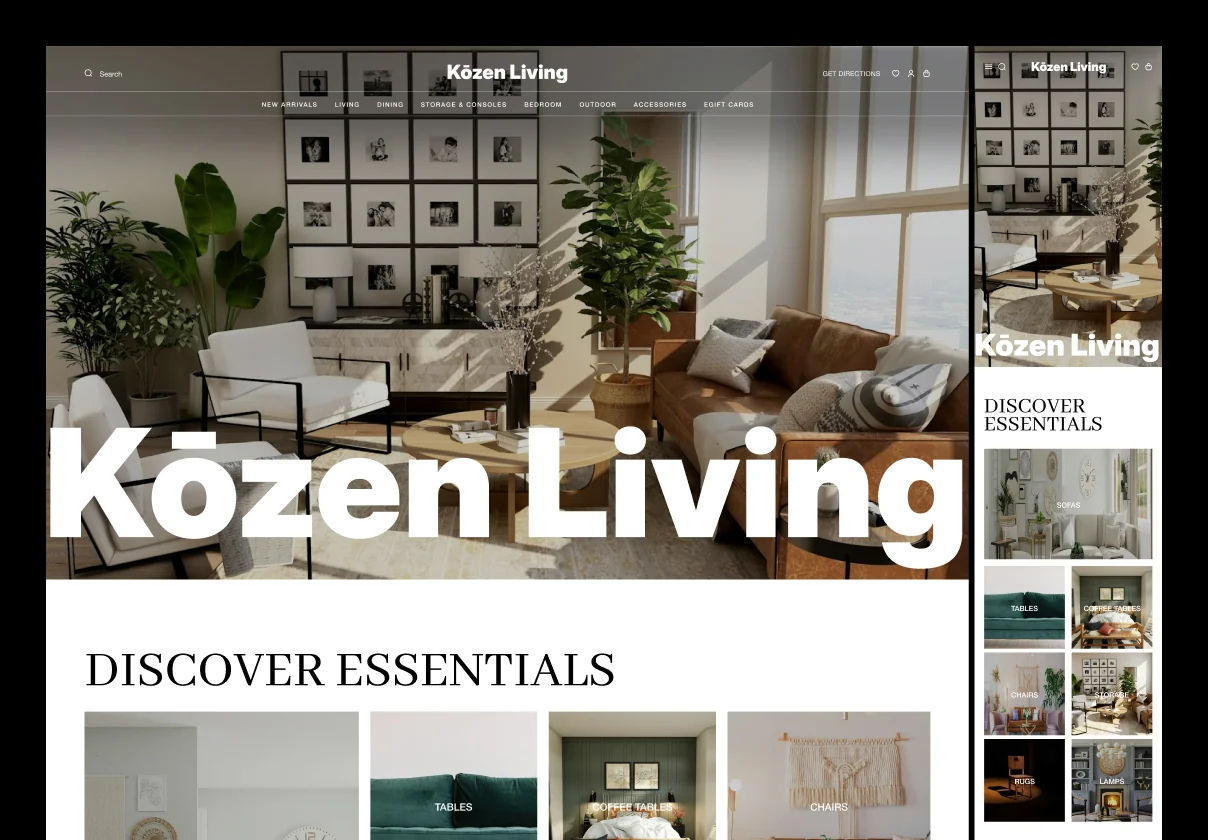 Kōzen — Furniture & Home Decor E-Commerce