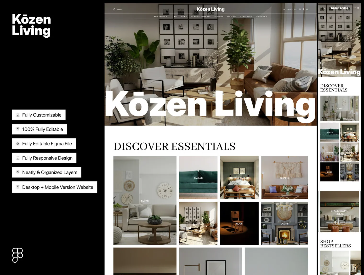 Kōzen — Furniture & Home Decor E-Commerce