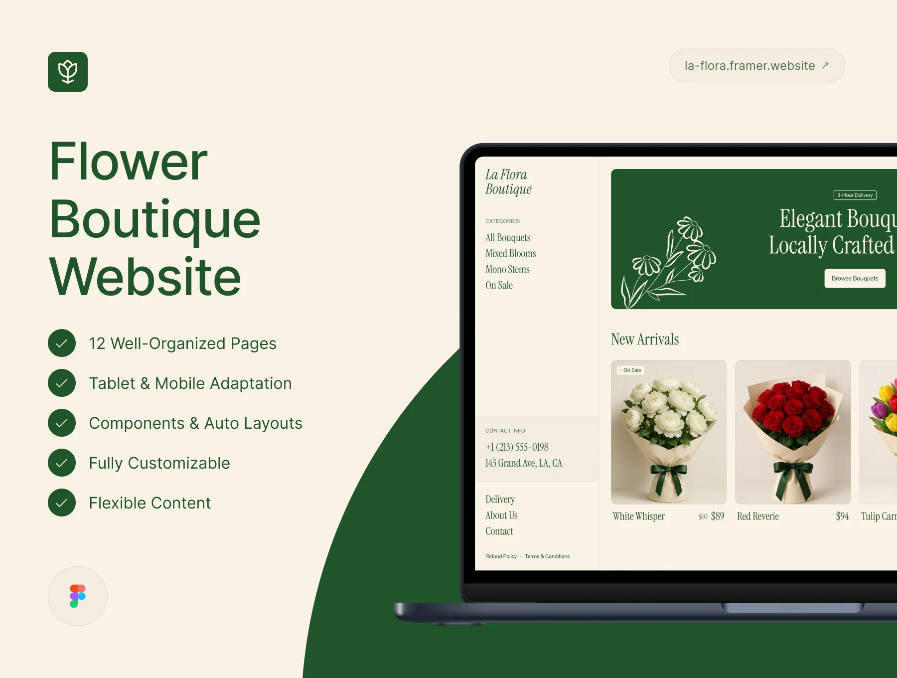 La Flora – Flower Shop Website