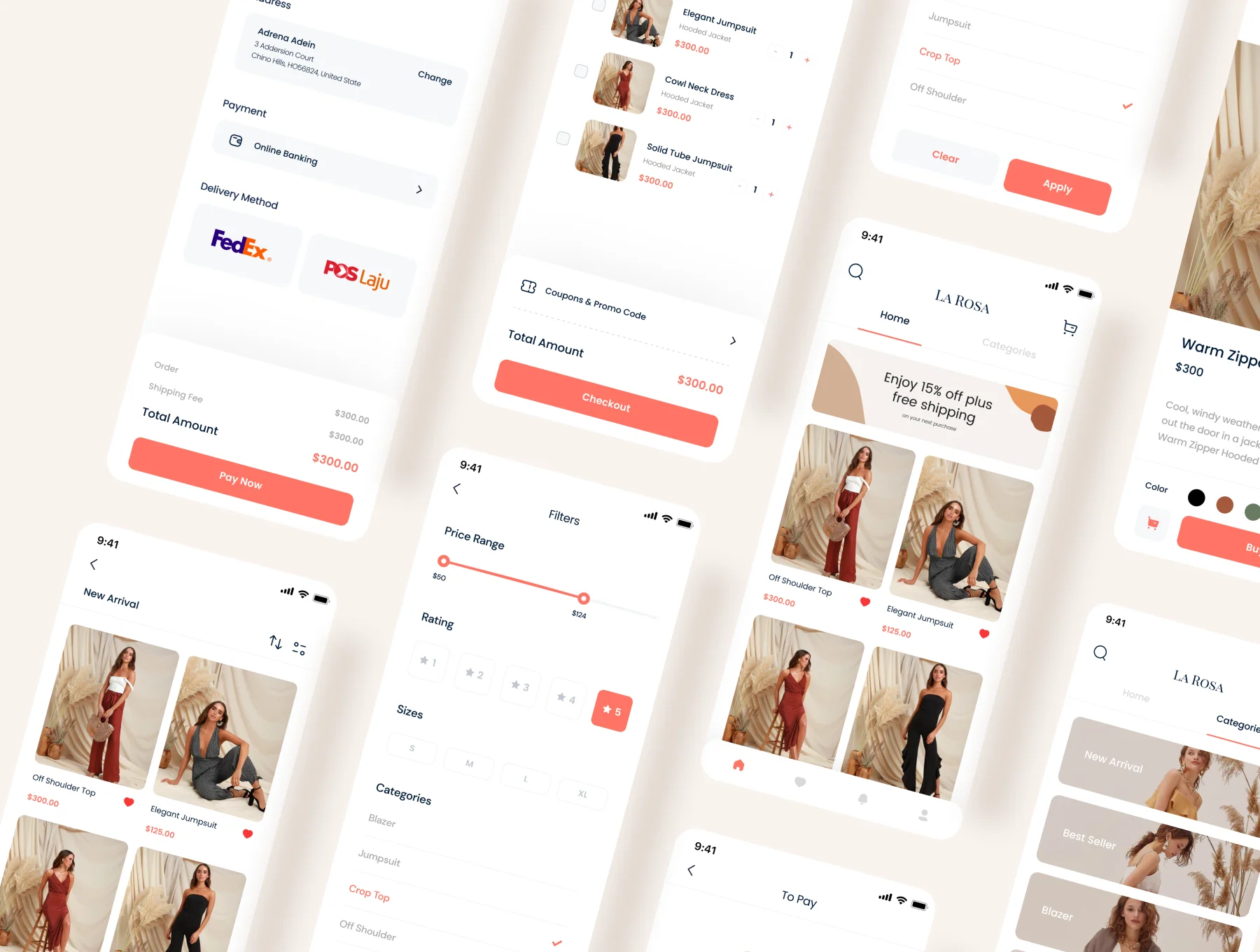 La Rosa - Online Shop App UI Kit 3
