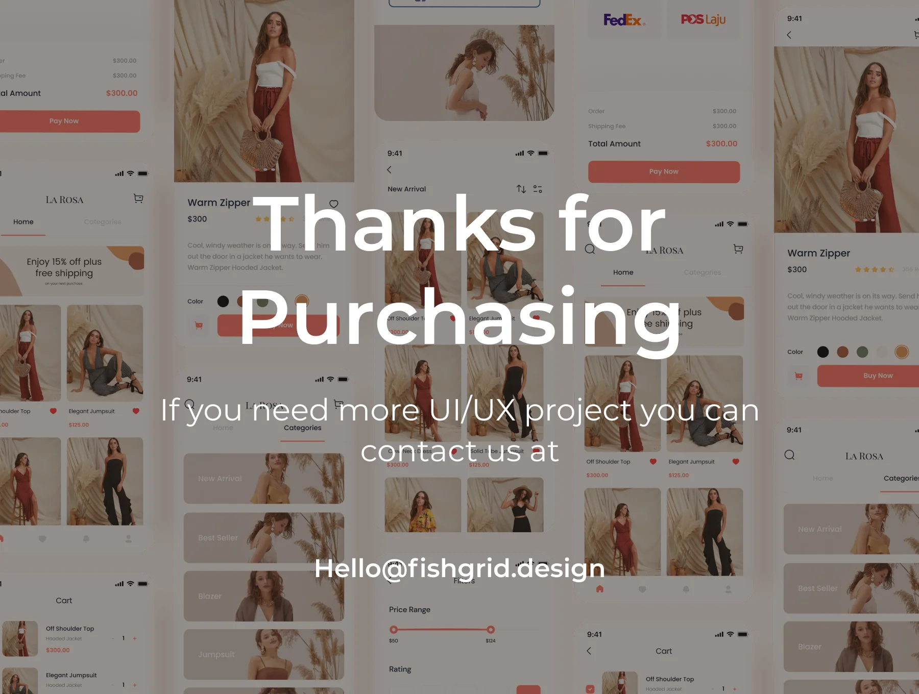 La Rosa - Online Shop App UI Kit 6