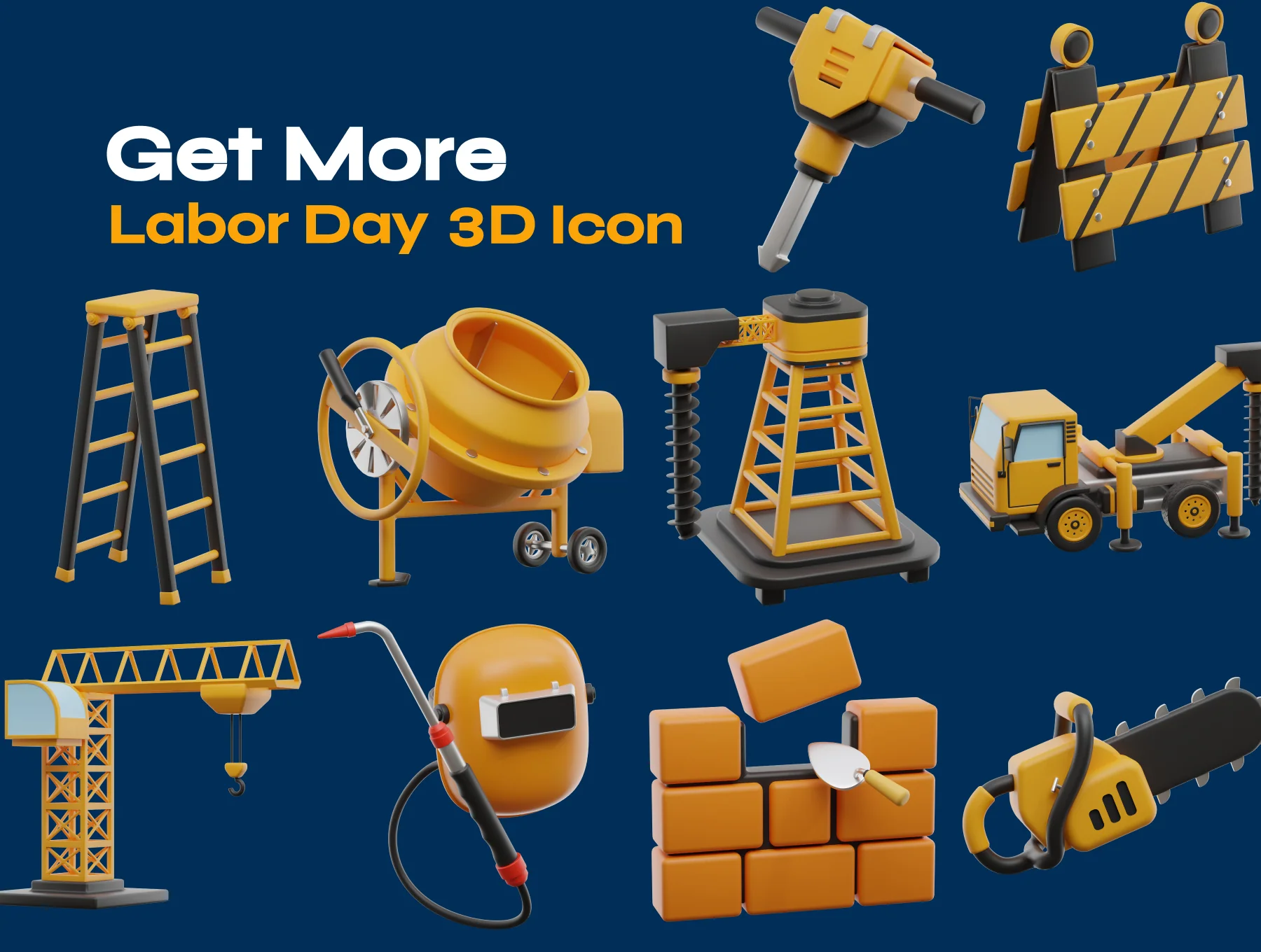 Labor Day 3D Icon 7