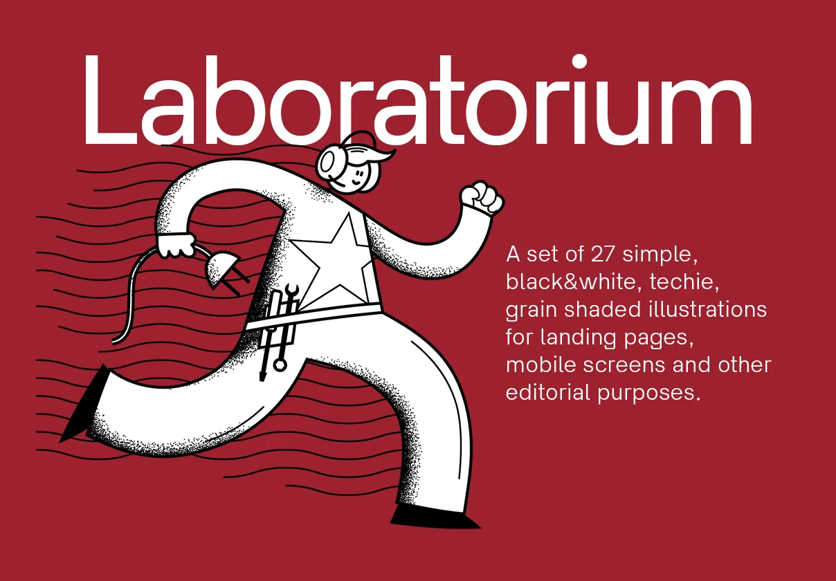 Laboratorium - Techie illustrations