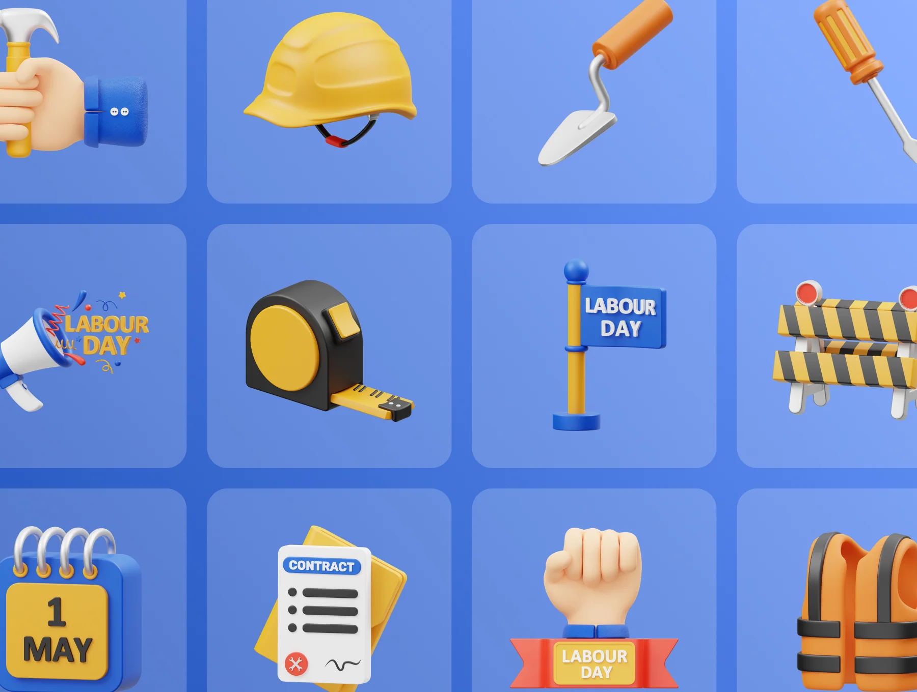 Labour Day 3D Icon 6