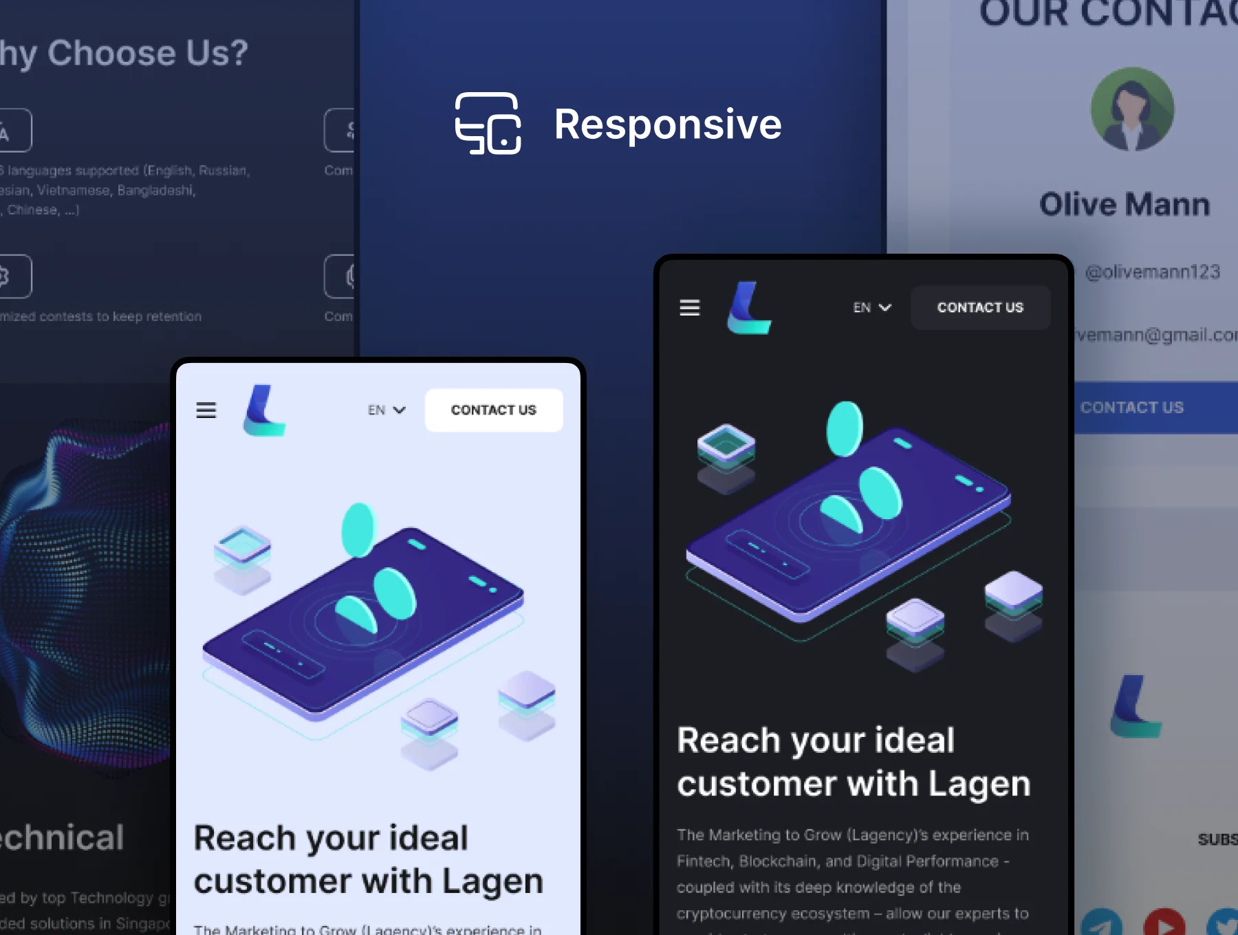 Lagen - Agency Website UI Kit 2