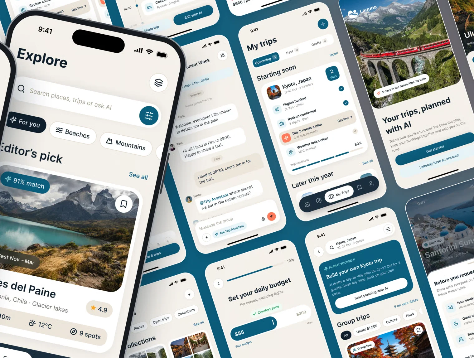 Laguna – AI Travel Planner Mobile App UI Kit 2