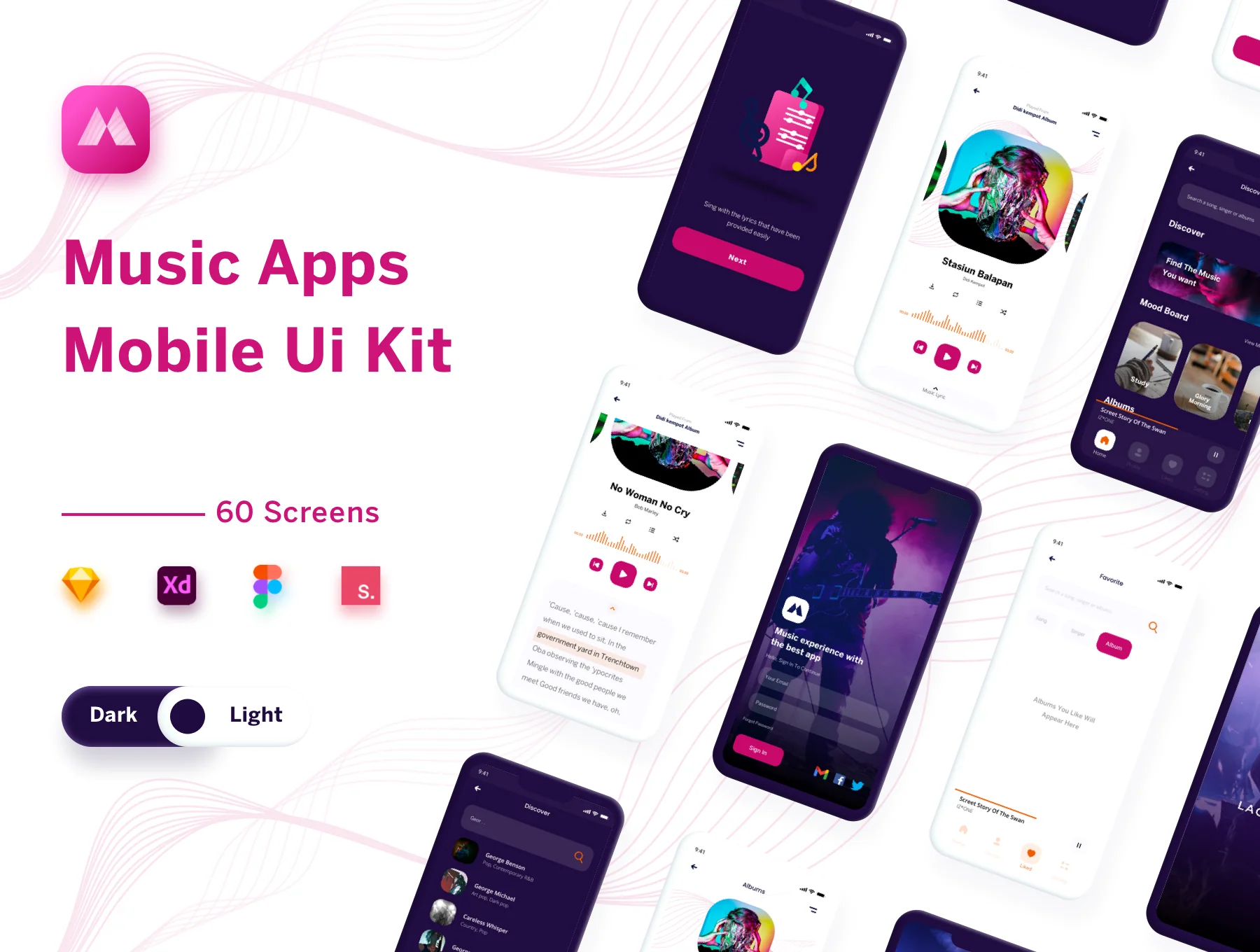 Lagunya - Music Apps Mobile Ui Kit