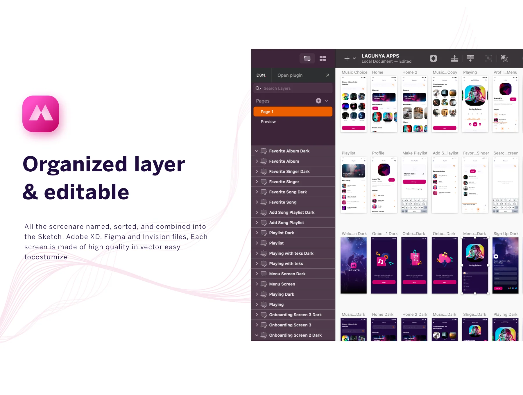 Lagunya - Music Apps Mobile Ui Kit 3