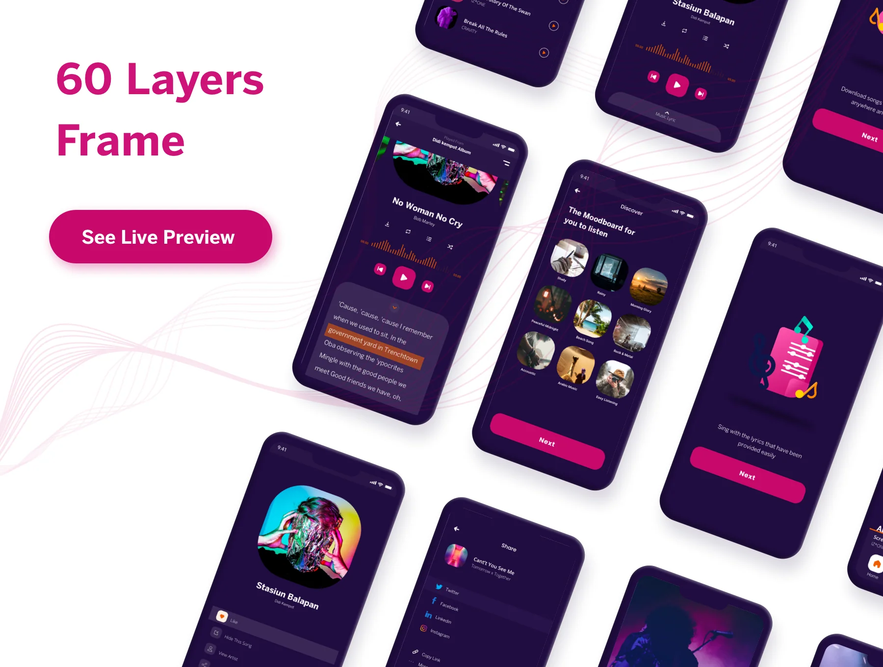 Lagunya - Music Apps Mobile Ui Kit 4