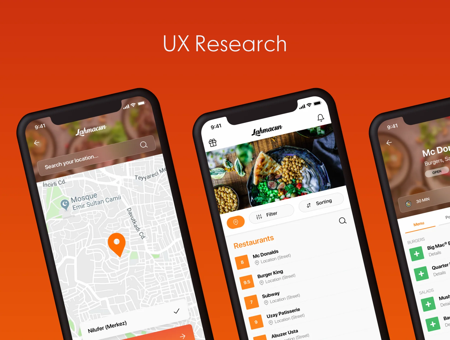 Lahmacun - Food Delivery Mobile App UI Kit 3
