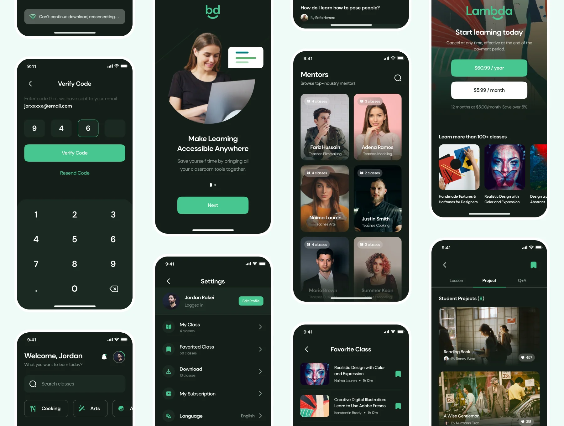 Lambda - E-Learning & Online Class App UI Kit 5