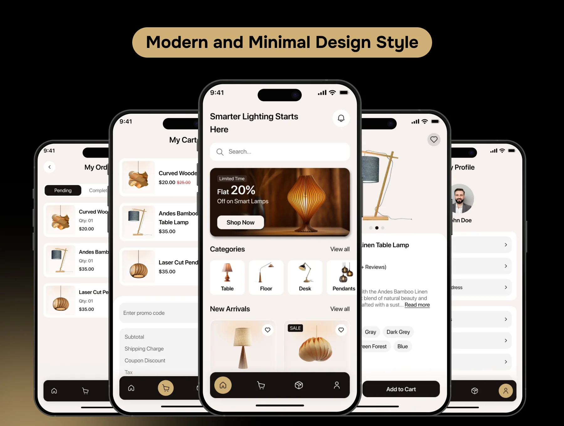 💡 Lamply – eCommerce Store App UI Kit 3