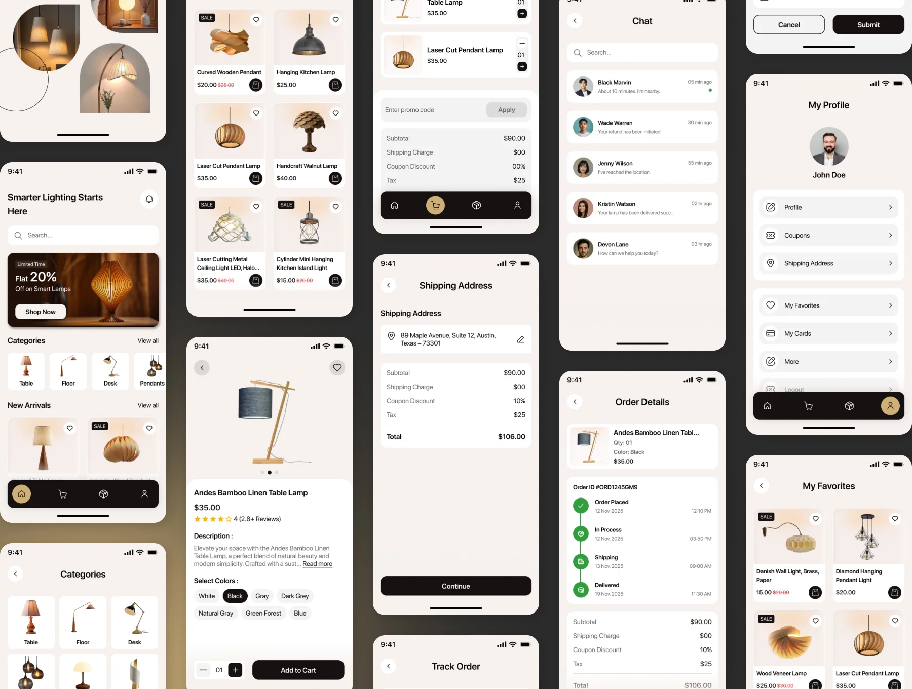 💡 Lamply – eCommerce Store App UI Kit 4