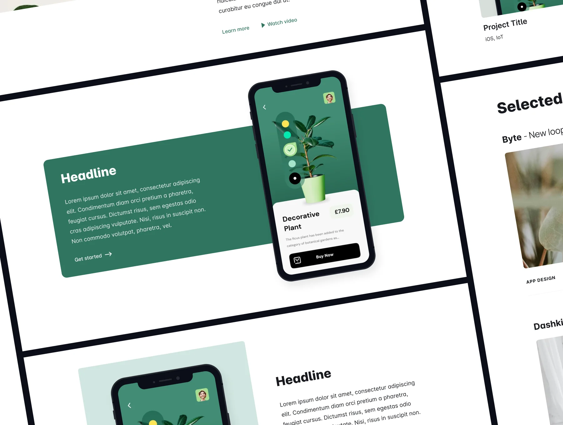 landbOO Landing page UI kit 3